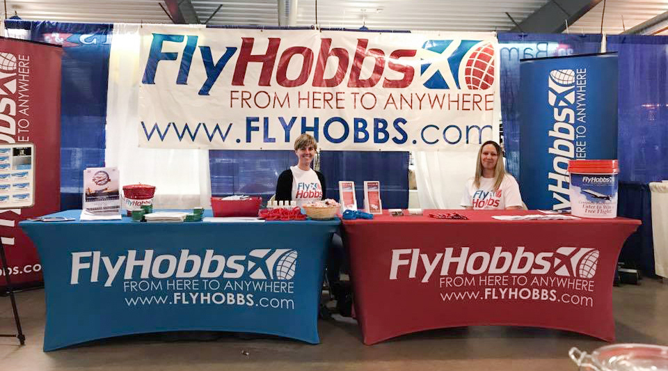 Working the FlyHobbs (EDC of Lea County) booth at the Lea County Fair and Rodeo. 2017