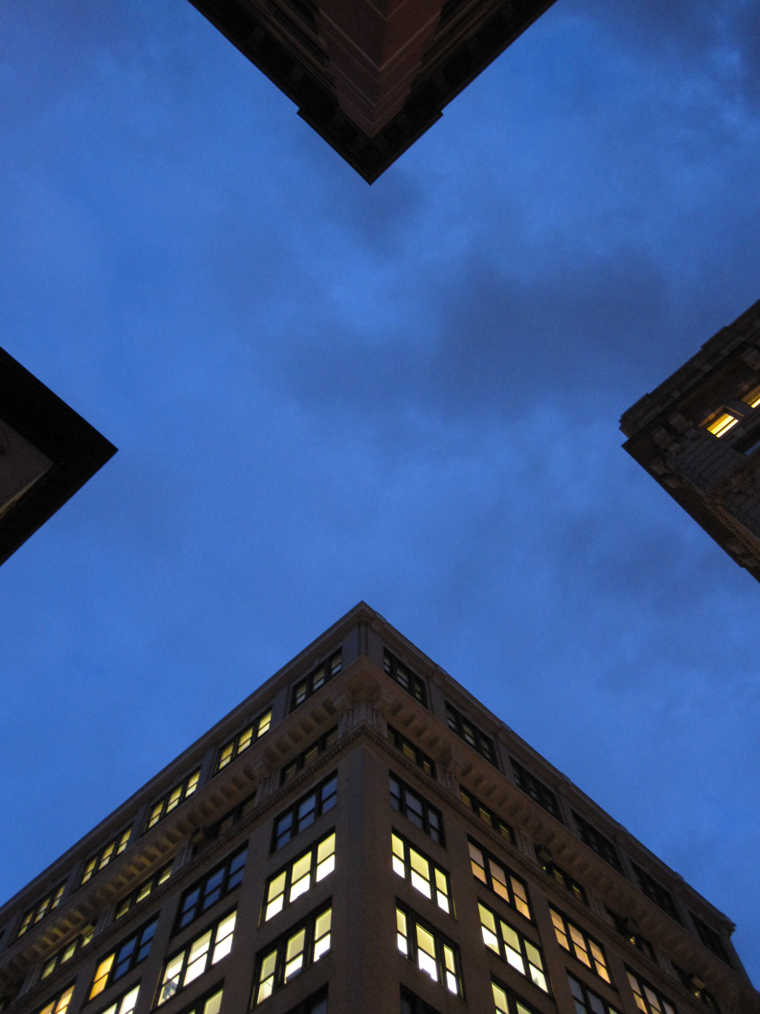 Shapes from New York City sky, 2009