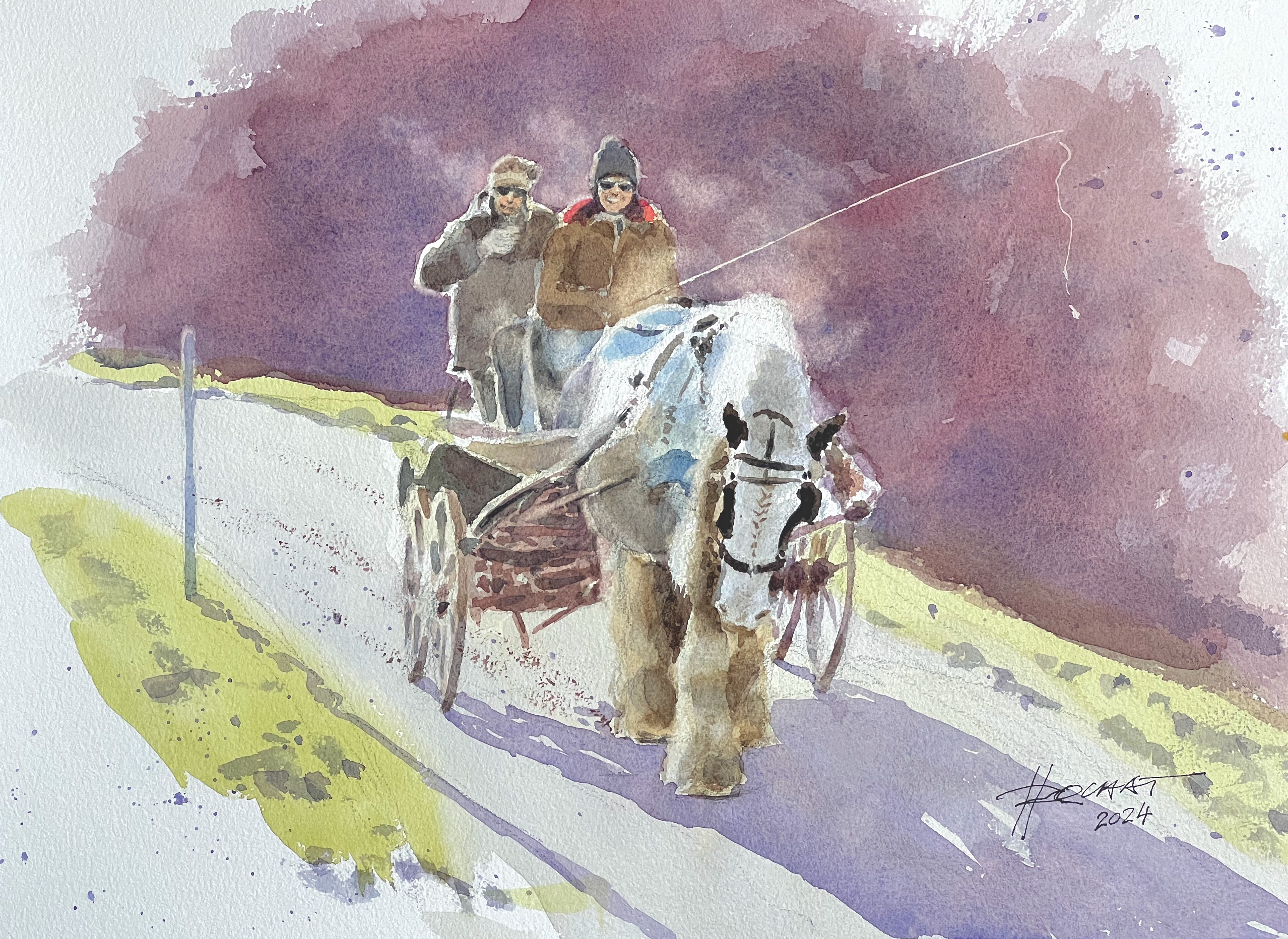 Calèche dans le Jorat