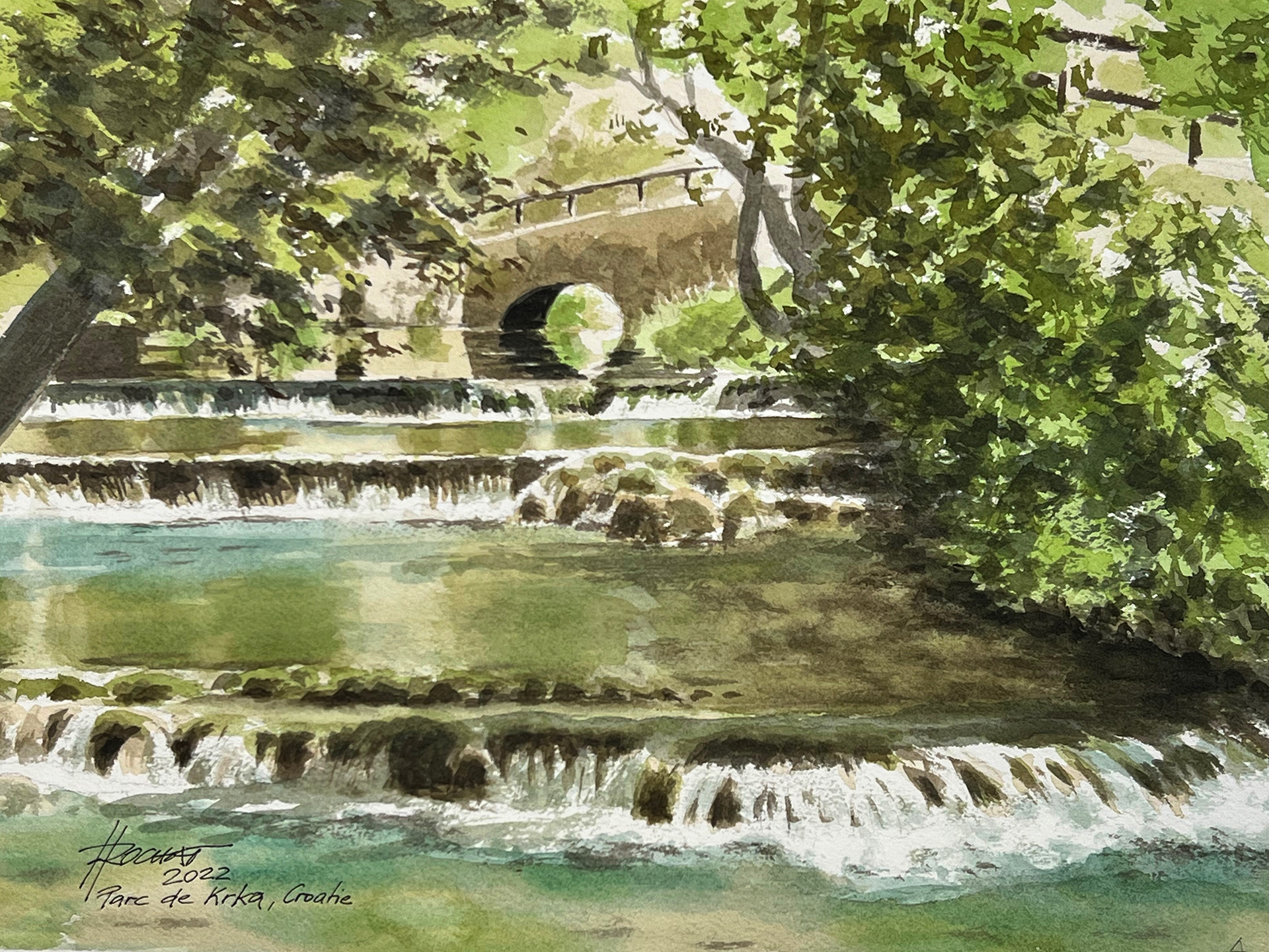 Parc de Krka, Croatie 36x26