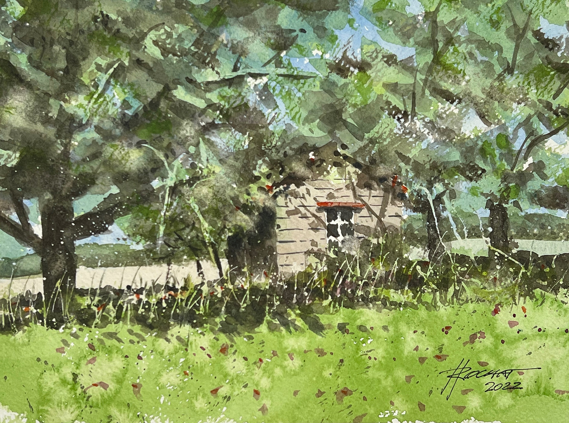 Cabane près de Boulens 29x21