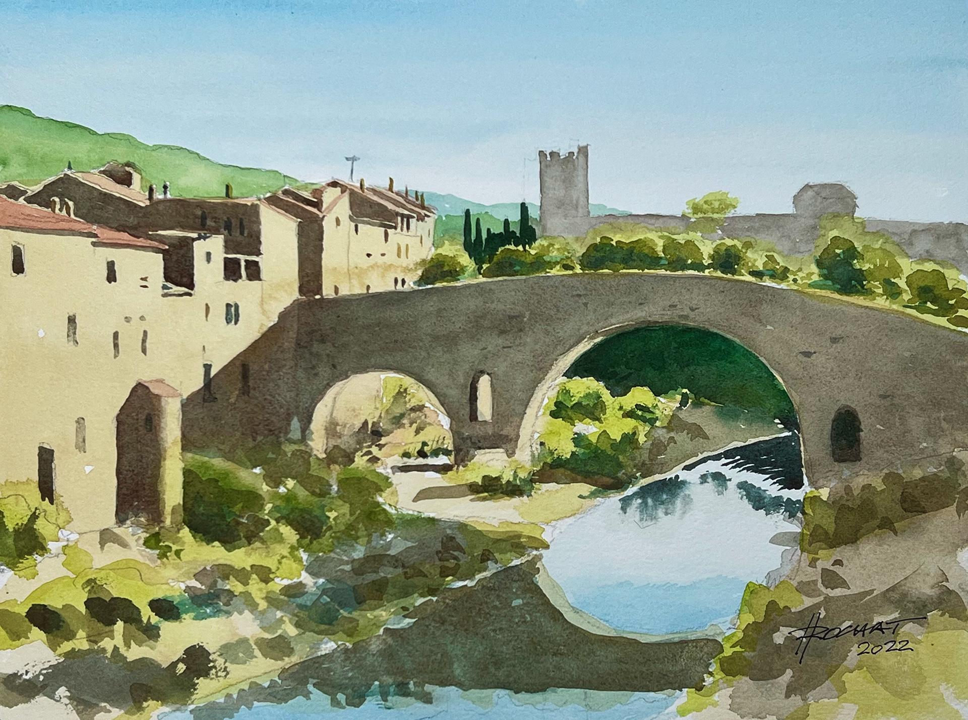 Lagrasse Abbaye 36x26