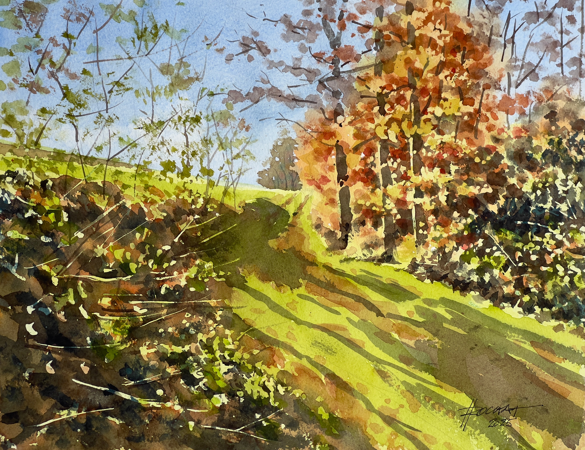 L'automne arrive!    39 x 29 cm