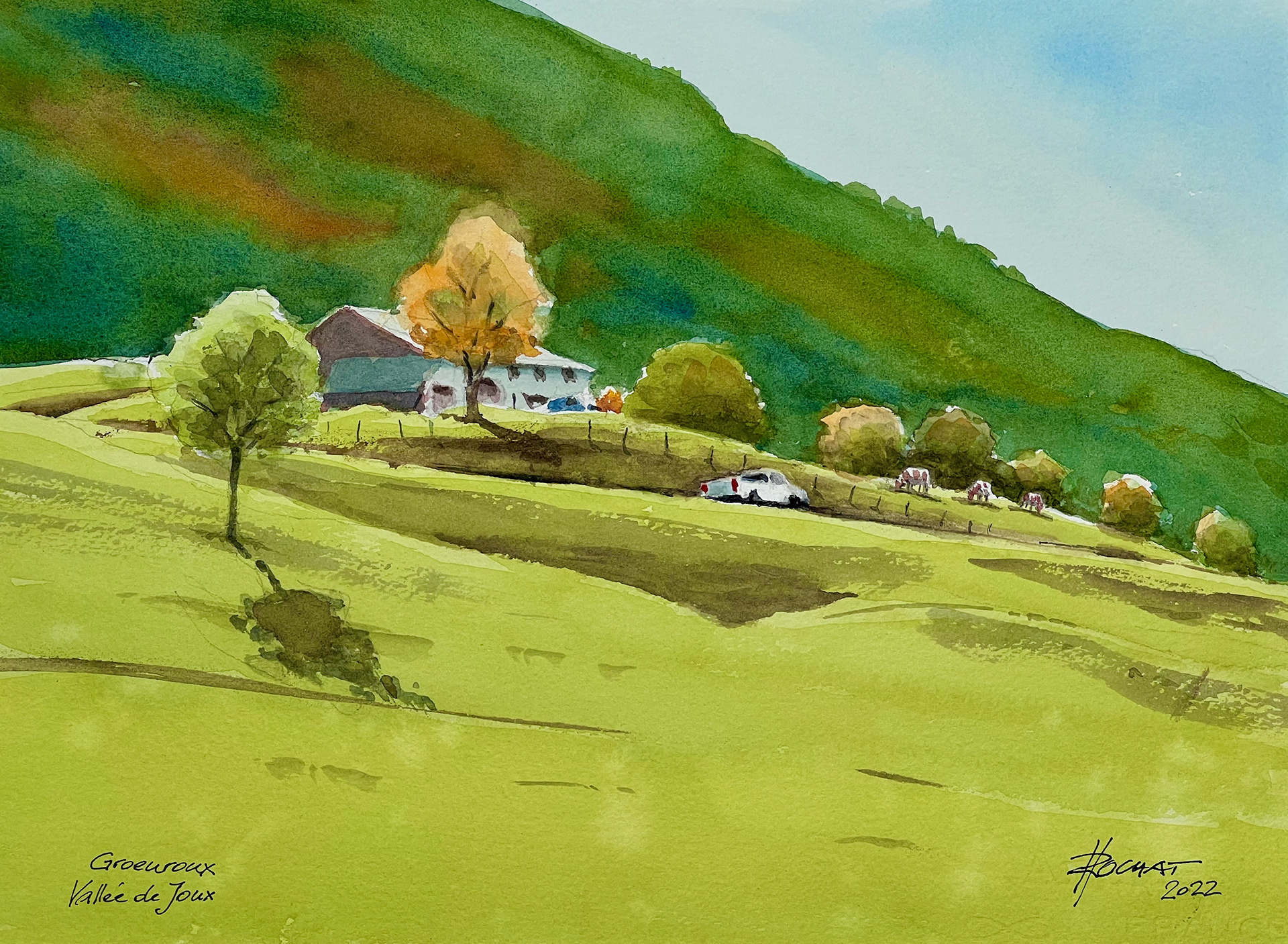 Automne en Groenroux - Vallée de Joux 36x26