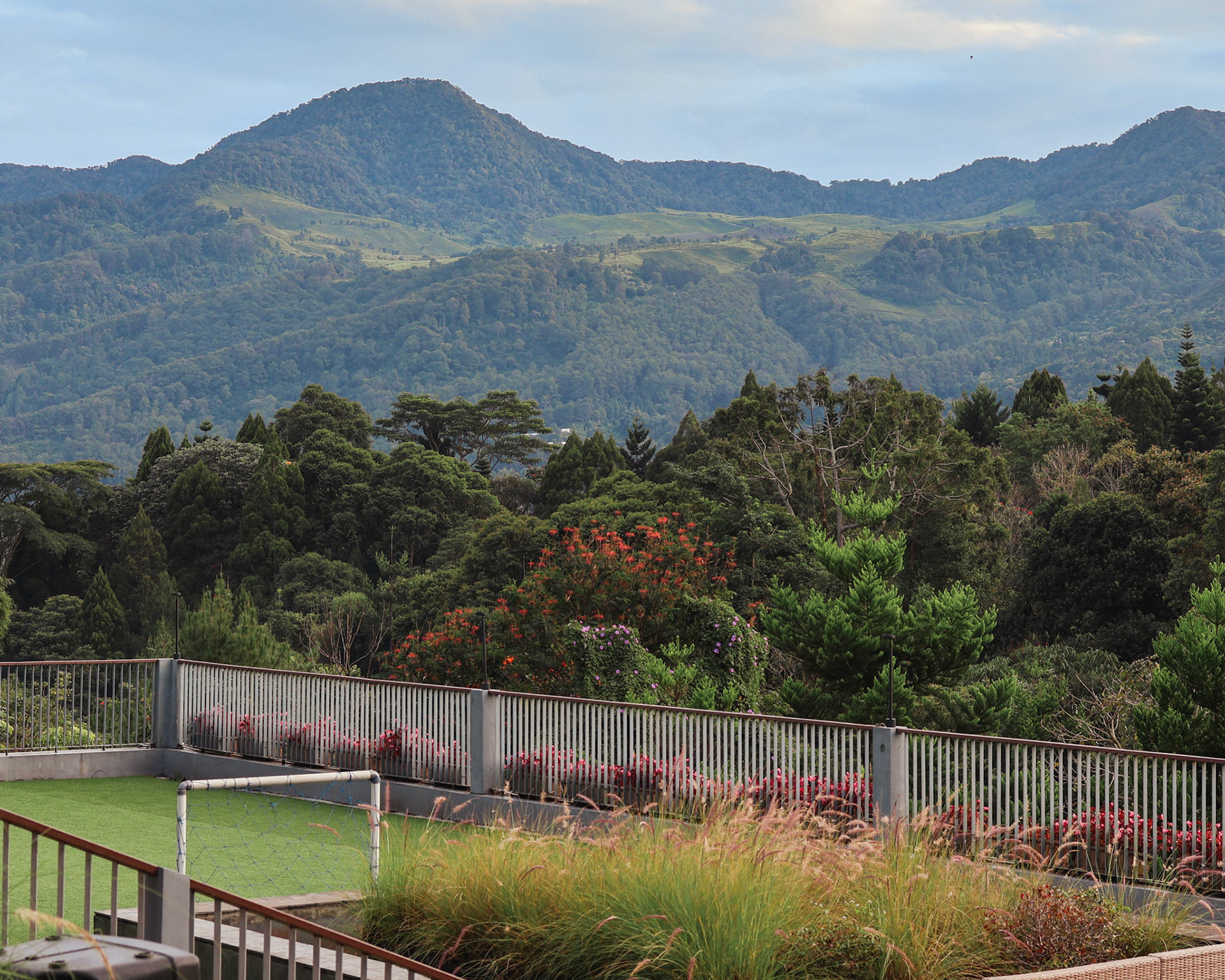 View from the hotel in Puncak, Bogor