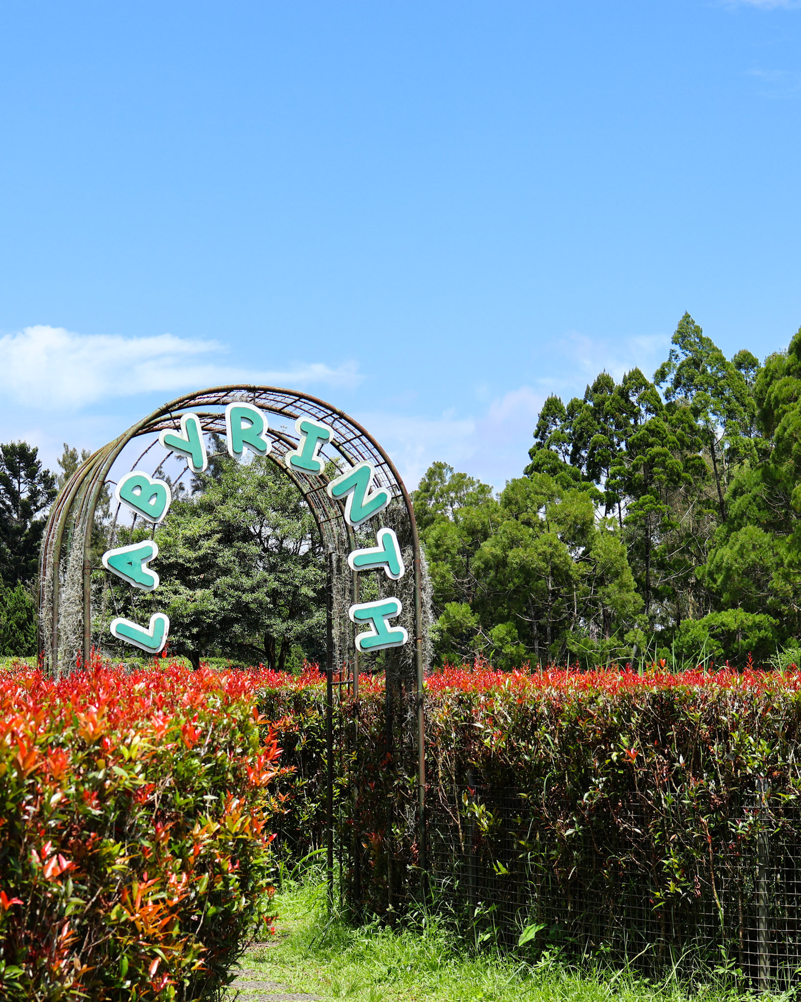 Labyrinth at a garden farm