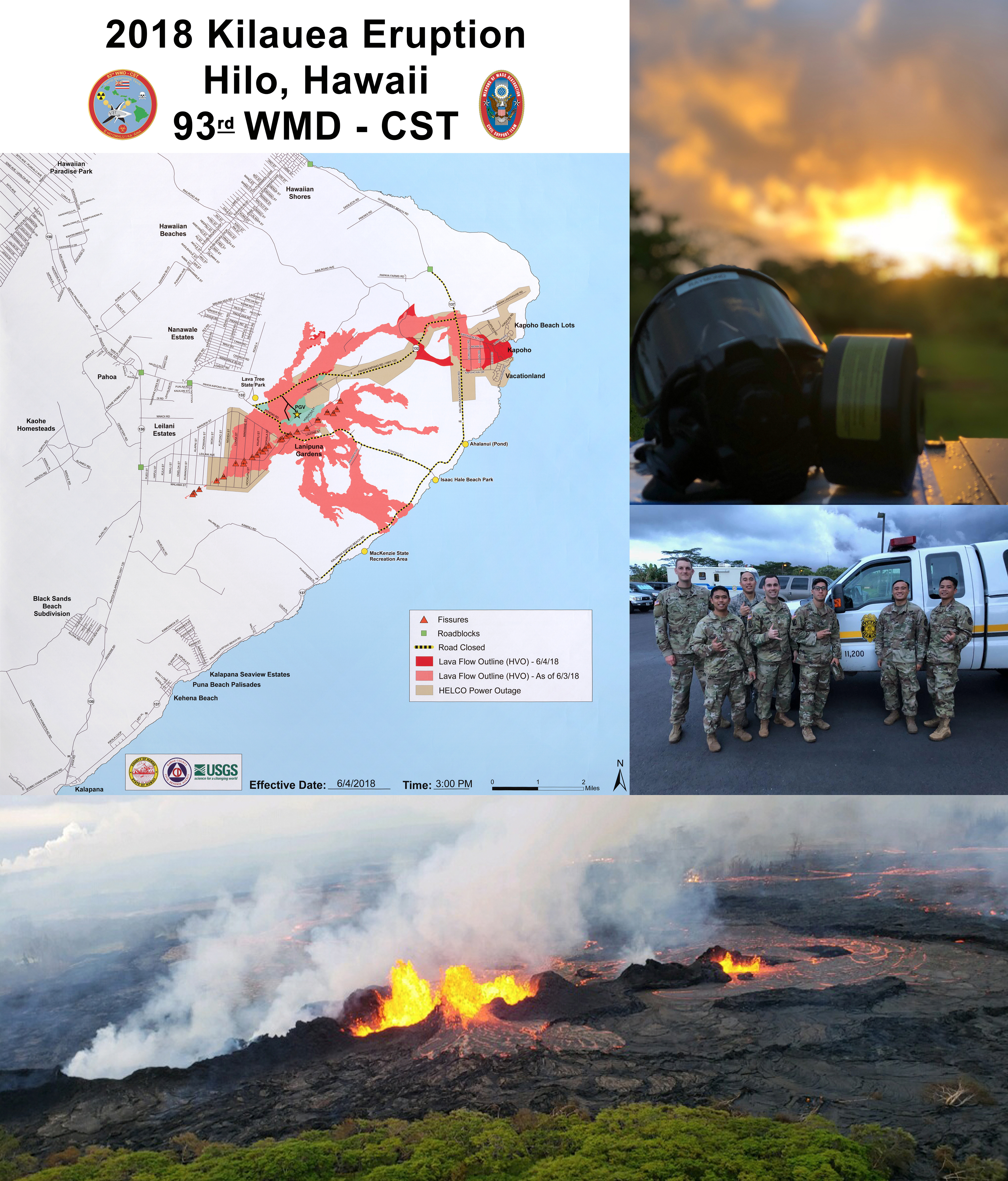 Kilauea Eruption Collage