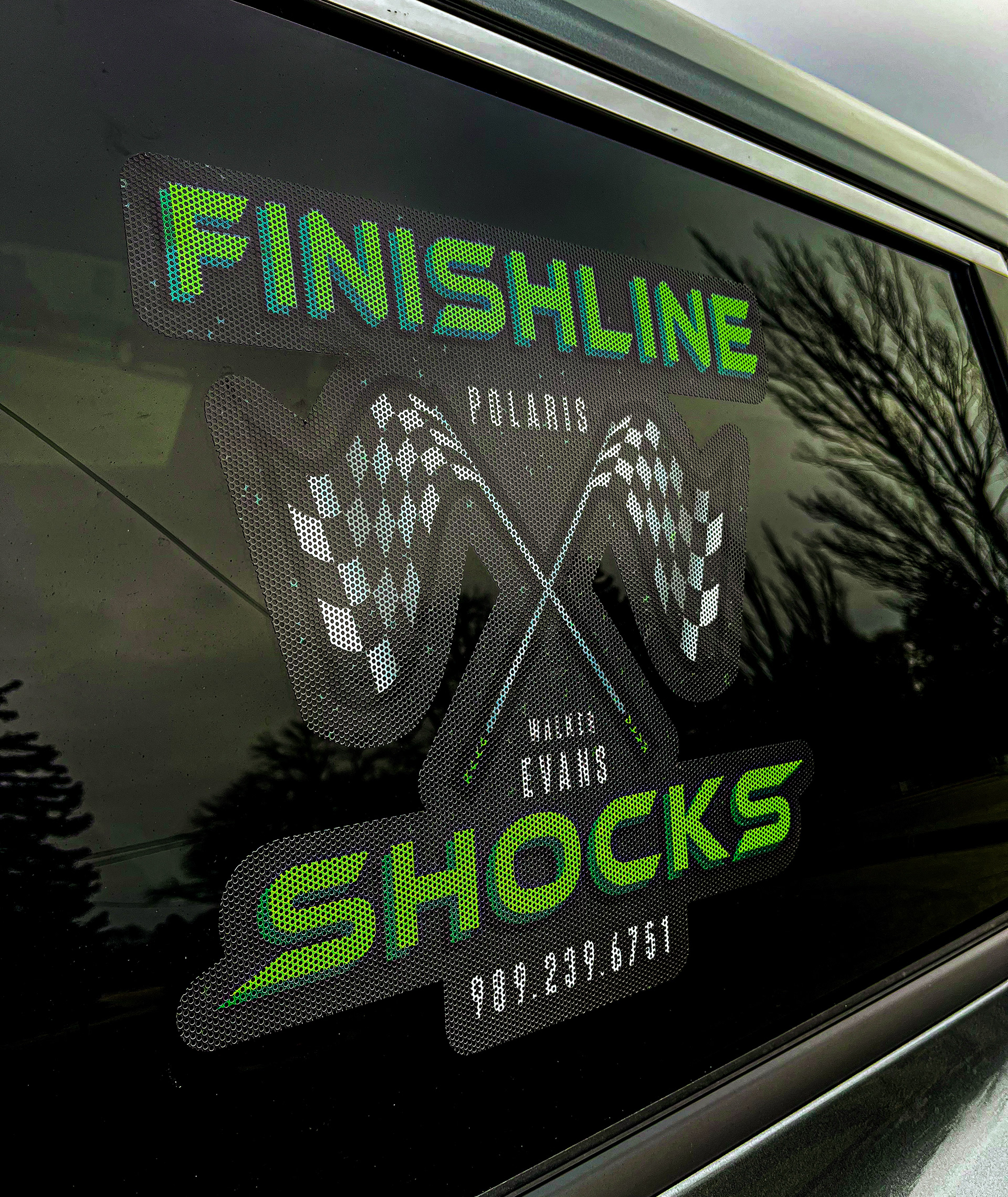 Finishline Shocks Perforated Decal