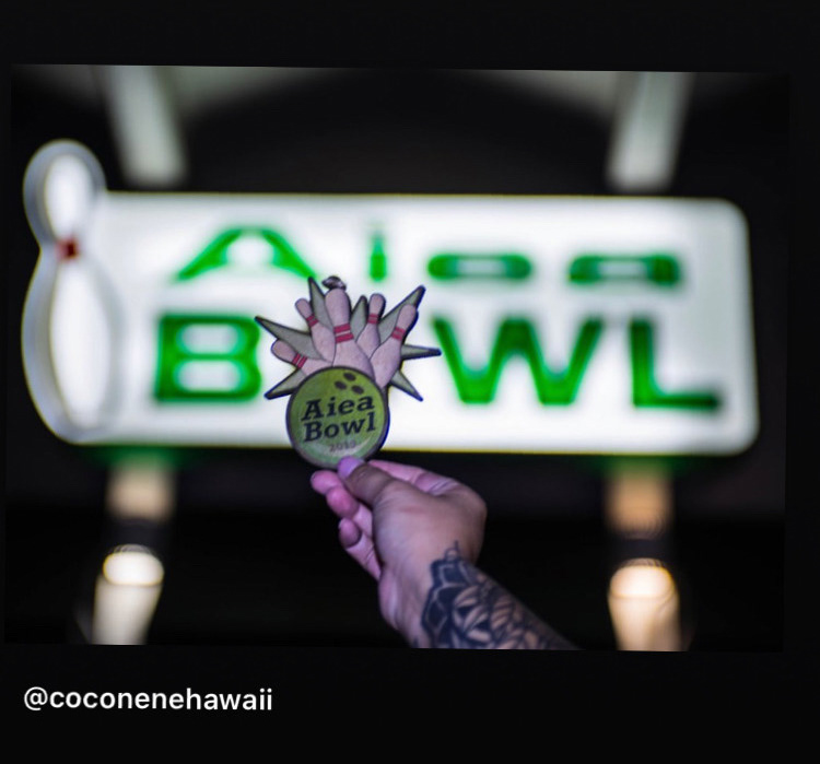 Laser Cut Wooden Ornament Final - Aiea Bowl / Photo Credit to Coconene