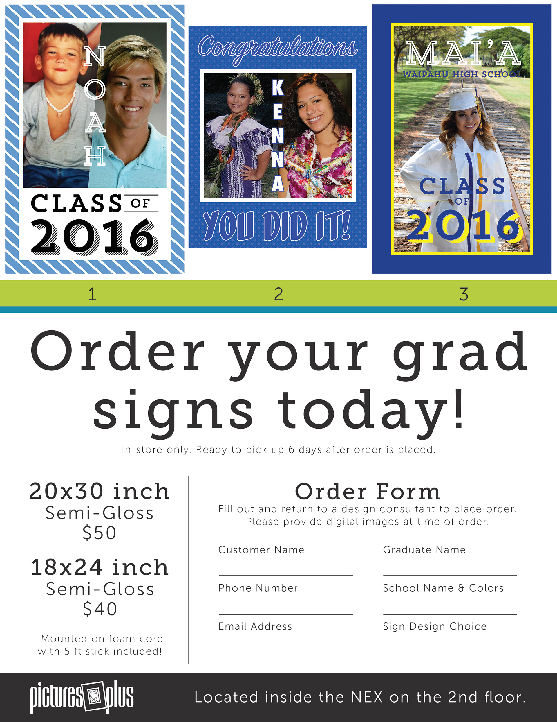 Graduation Poster Order Form
