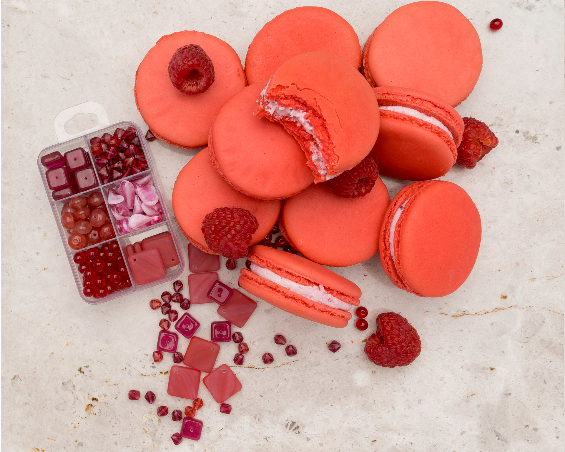 Raspberry Macaron