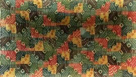 Ancient quilt from the textile museum Lima