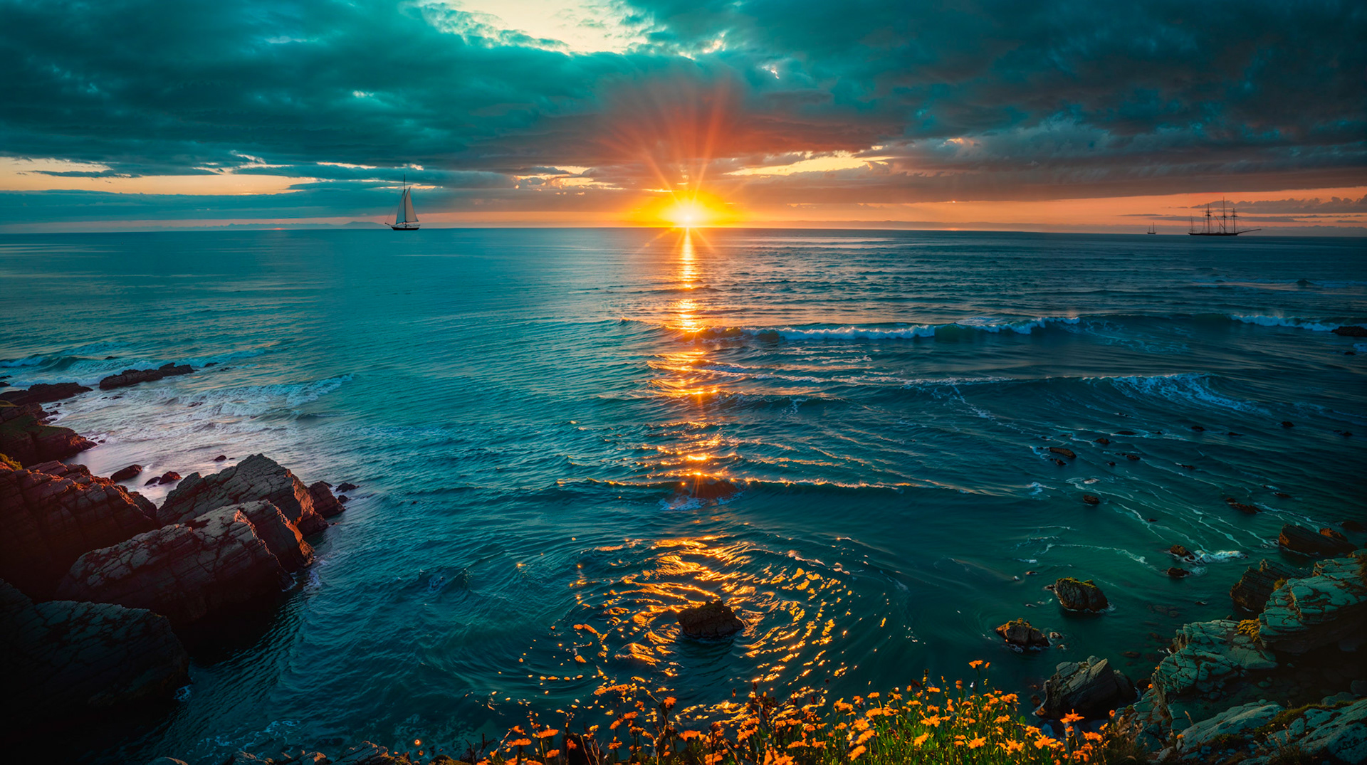 Teal Ocean
