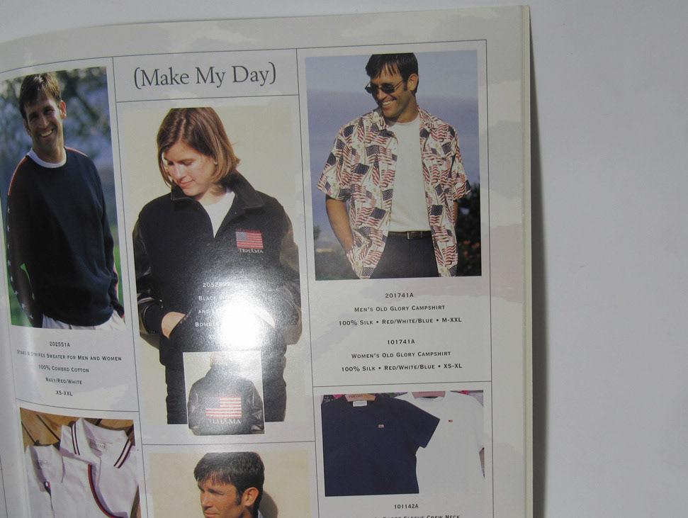 American Flag Pattern in Camp Shirt