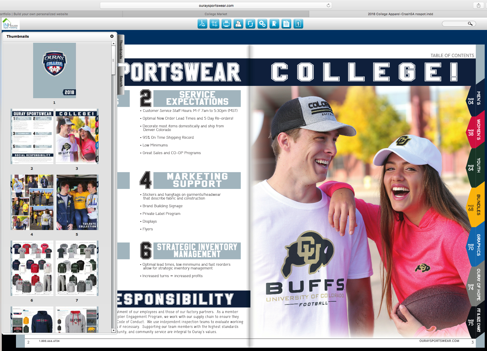 College Catalog - Flip Book on Website