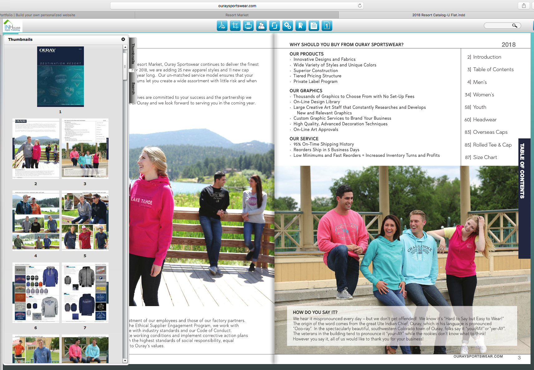 Resort Catalog - Flip Book on Website