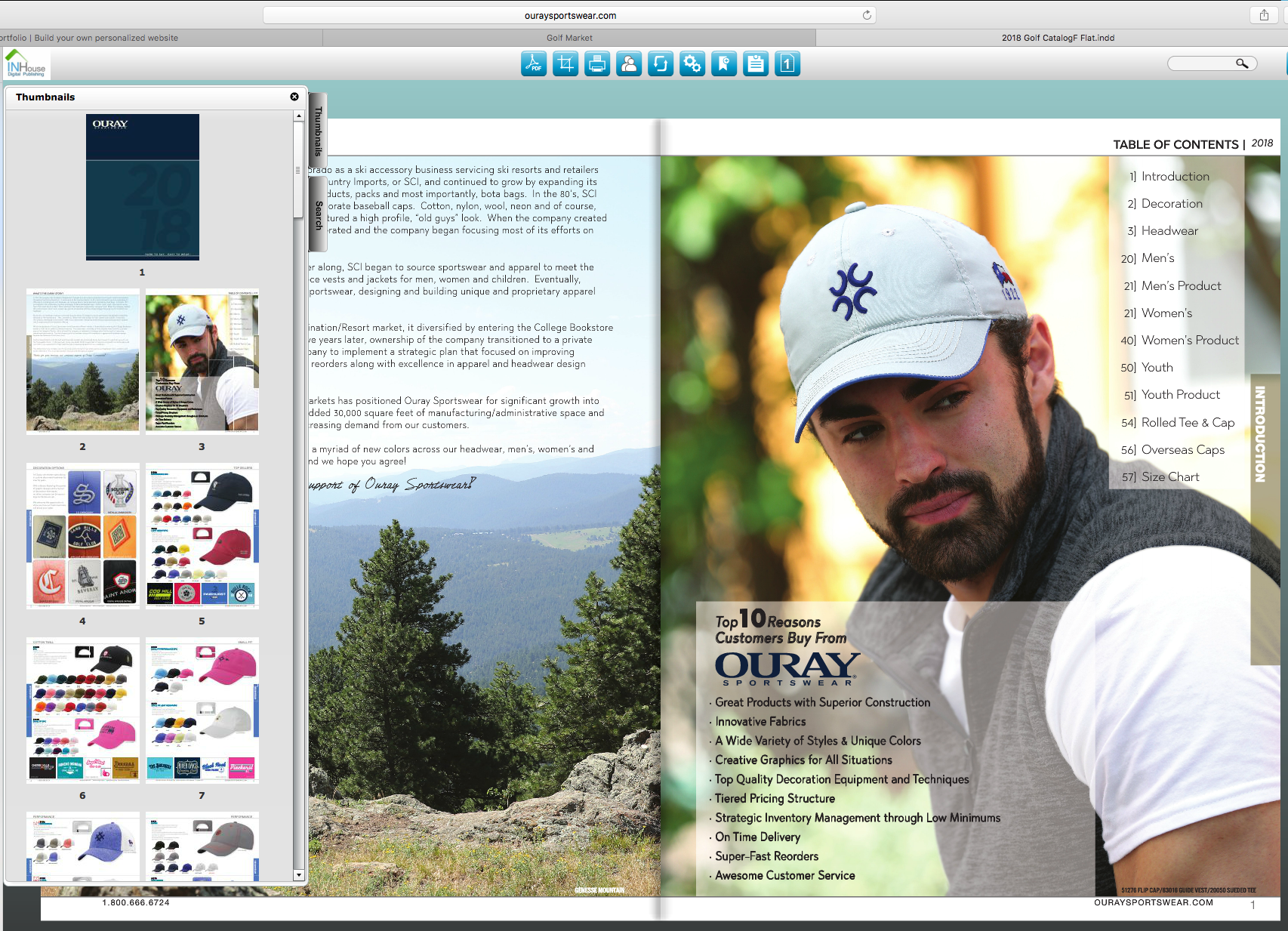 Golf Catalog - Flip Book on Website