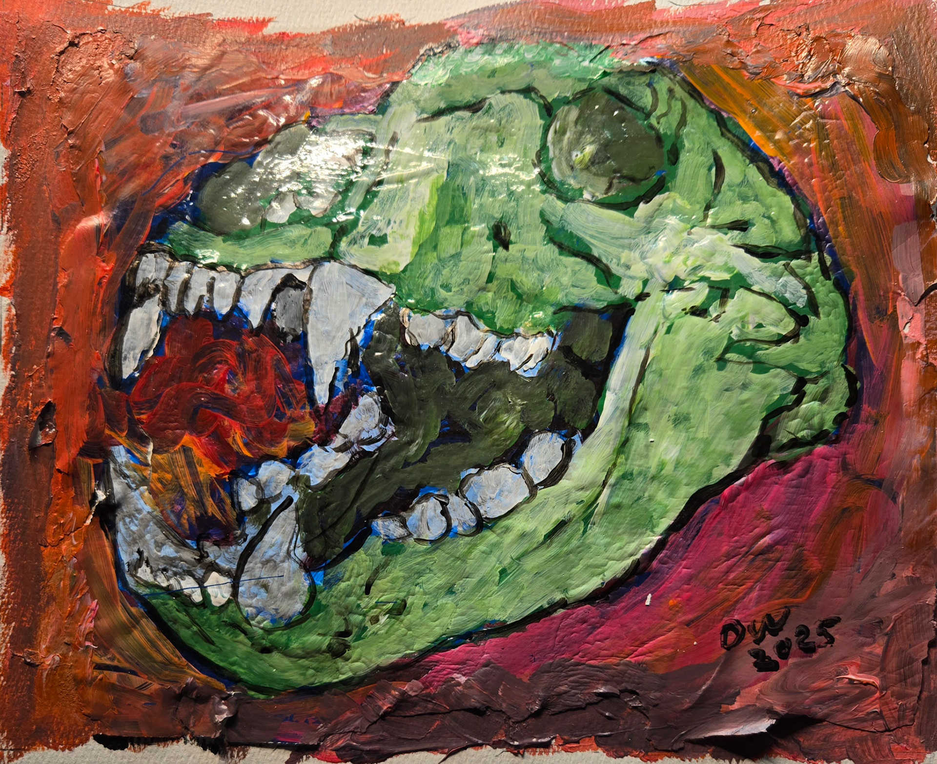 Green Bear Skull 2025