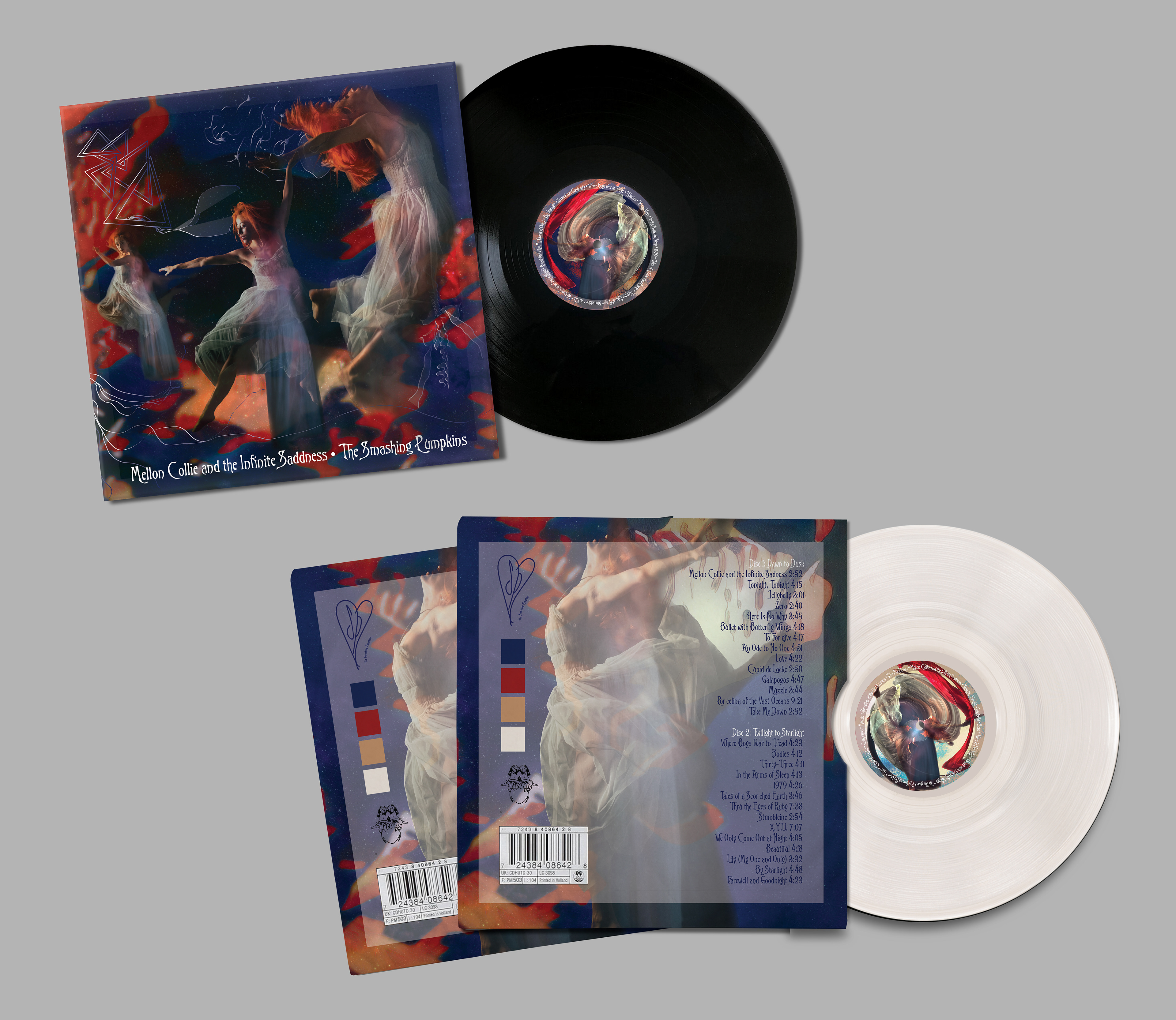 Concept redesign of the Smashing Pumpkins album, "Mellon Collie and The Infinite Sadness". (2/3) 