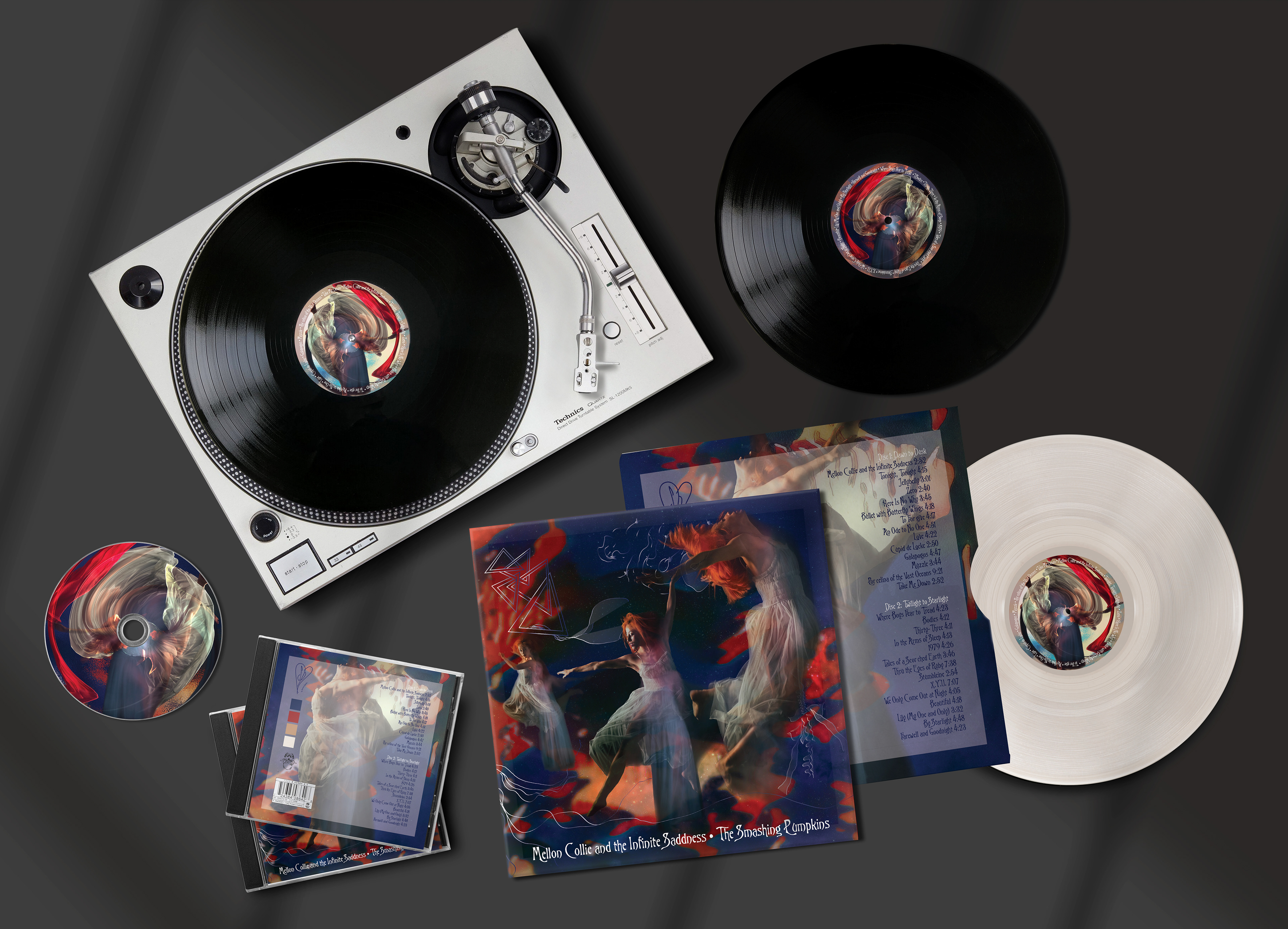 Concept redesign of the Smashing Pumpkins album, "Mellon Collie and The Infinite Sadness". (3/3) 