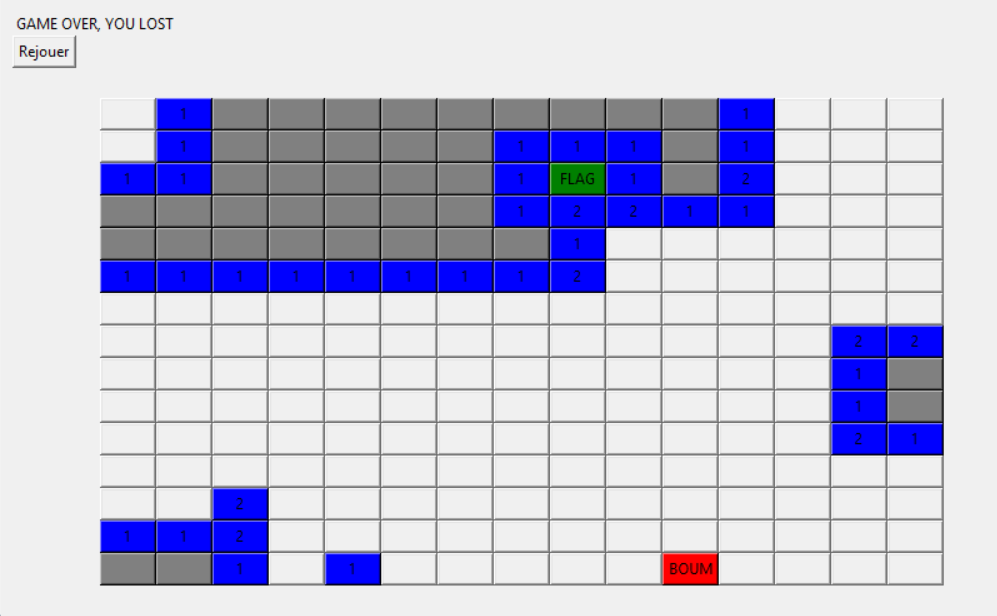Fin de partie, une bombe a été cliquée