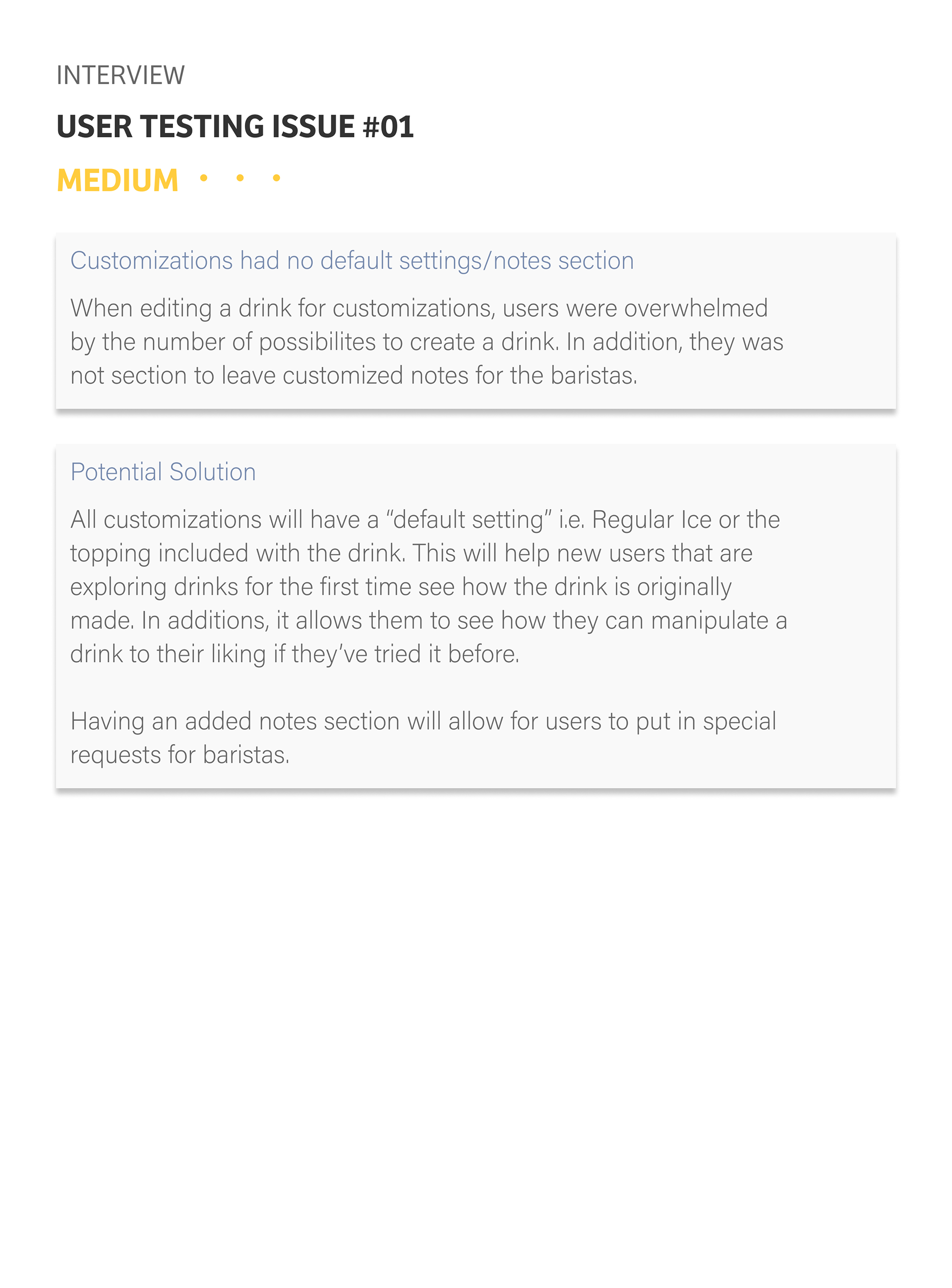 Interview: User Testing Issue