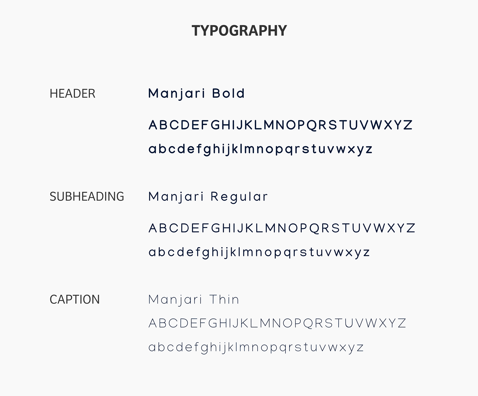 Graphic for typography brand development