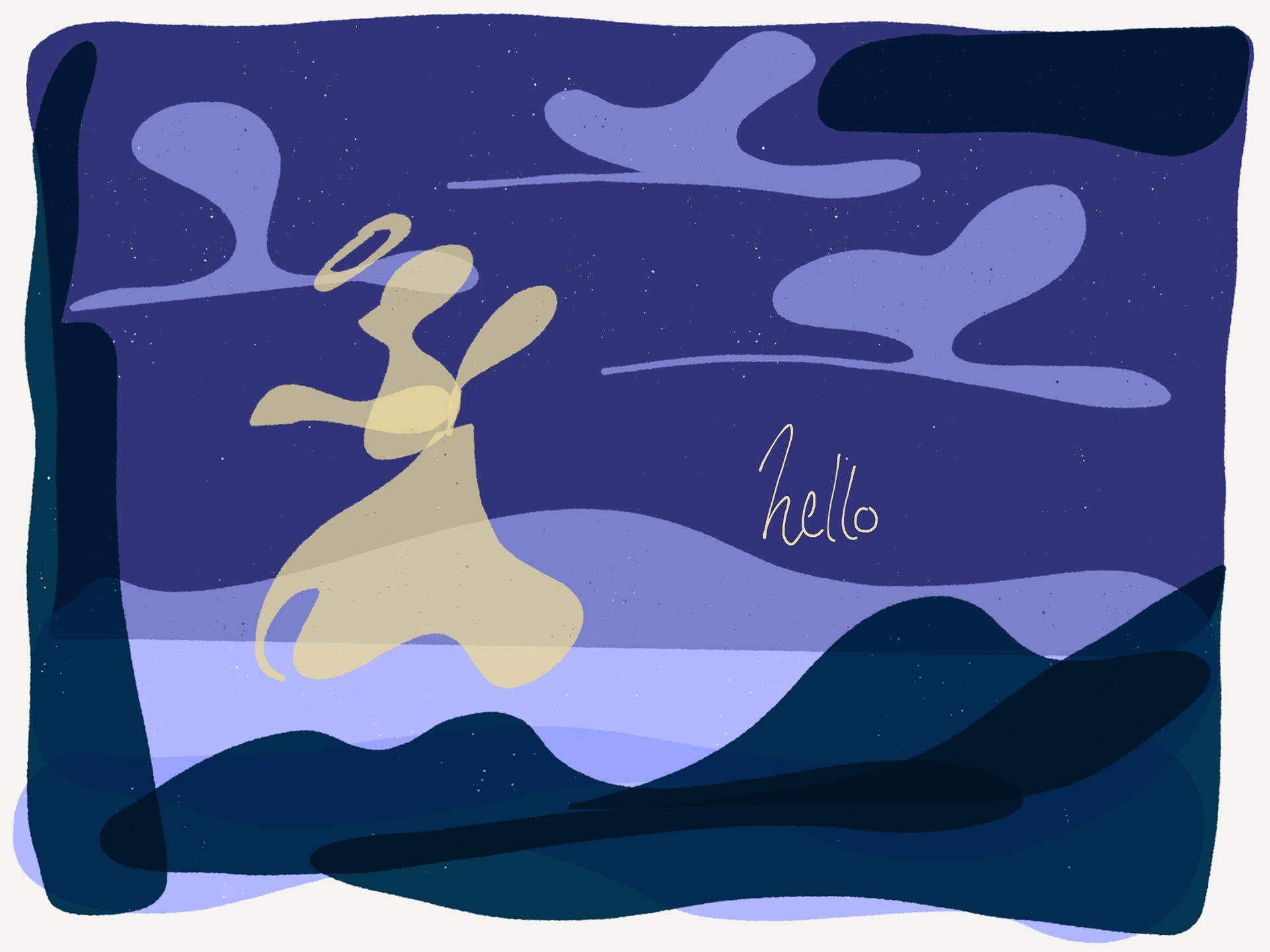"hello"