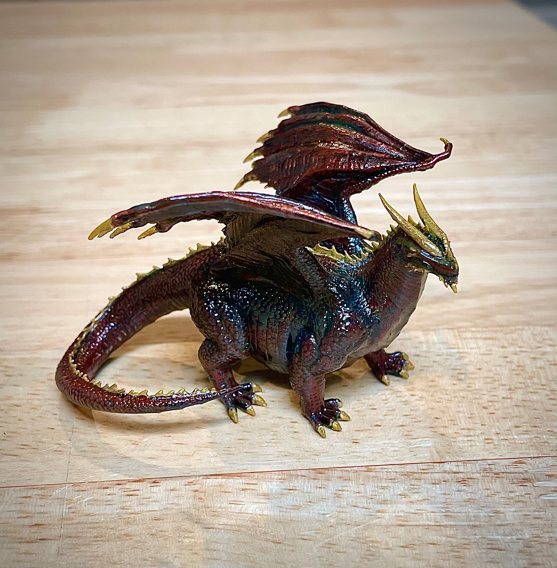 "Chubby Dragon" Acryllic Hand Painted Resin Printed Model From Exterior Source File
