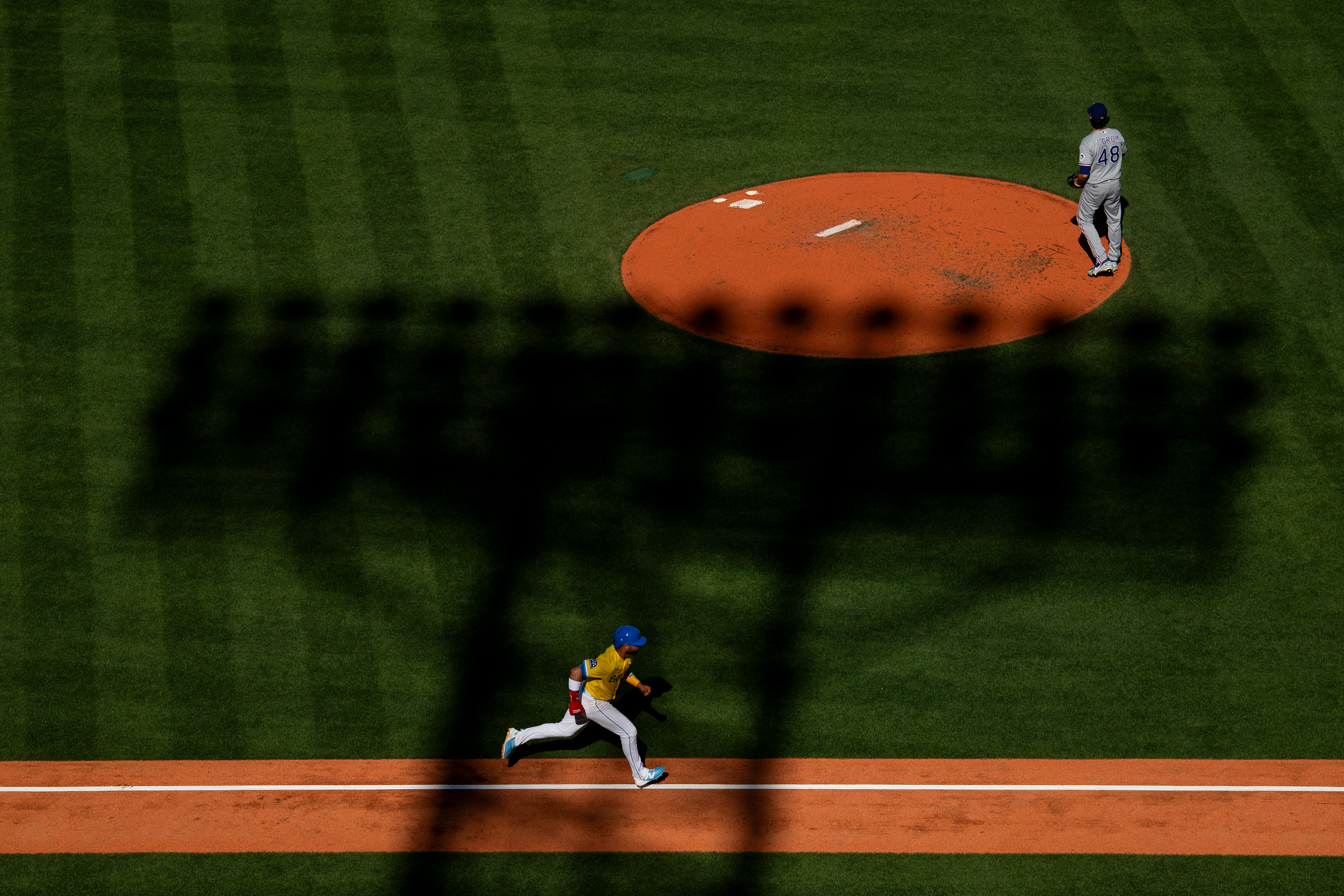 June 13, 2026, Boston, MA: Isiah Kiner-Falefa #2 of the Boston Red Sox runs home after Mickey Gasper #30 of the Boston Red Sox hit a single during the third inning of a game against the Texas Rangers at Fenway Park in Boston, Massachusetts Saturday, June 13, 2026. (Photo by Aiden Shertzer/Boston Red Sox)