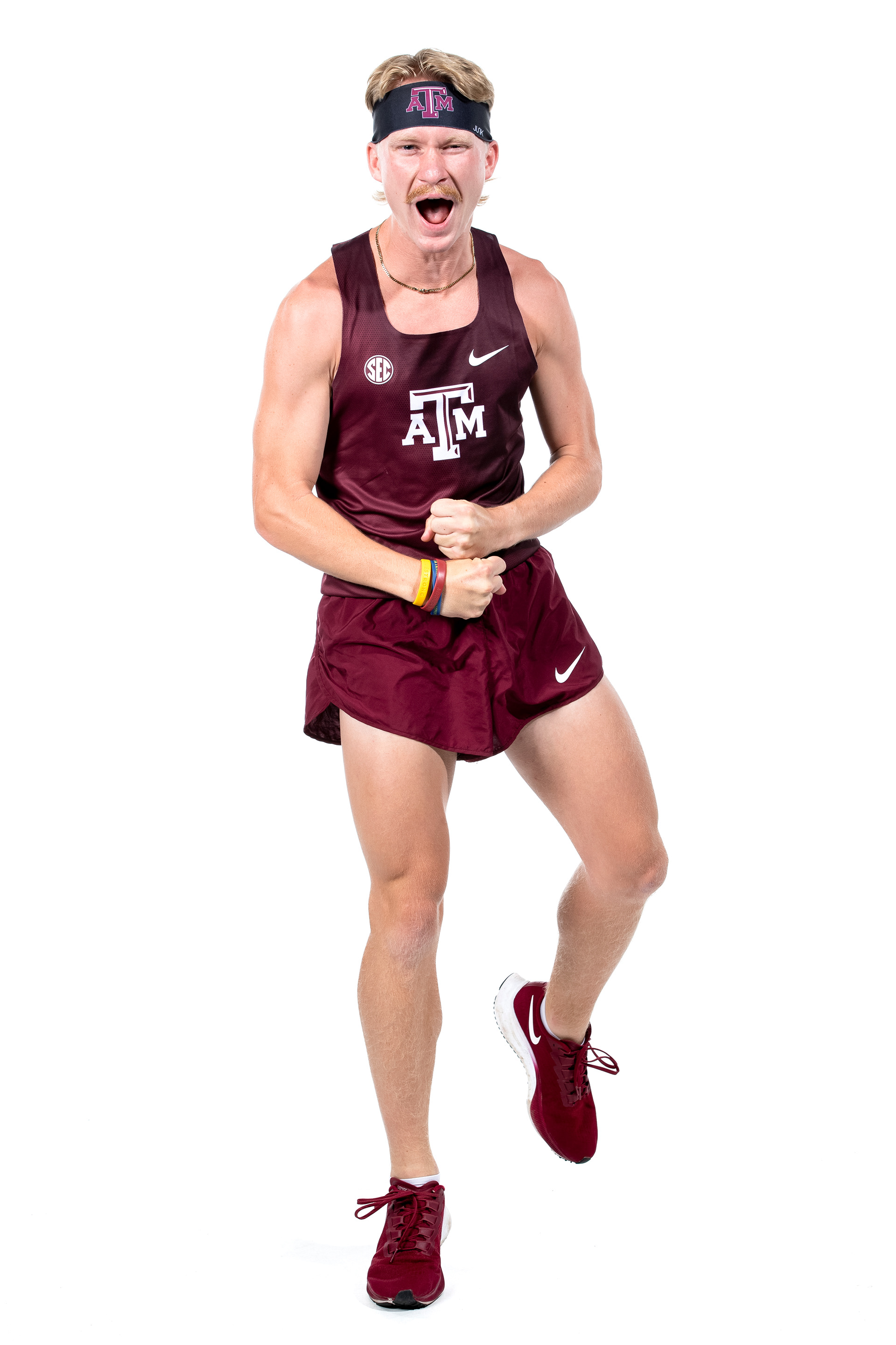 COLLEGE STATION, TX - August 20, 2021 - Brandy Grant of the Texas A&M Aggies poses for a photo during Cross Country Photo Day at The Studio in Kyle Field in College Station, TX. Photo By Aiden Shertzer/Texas A&M Athletics