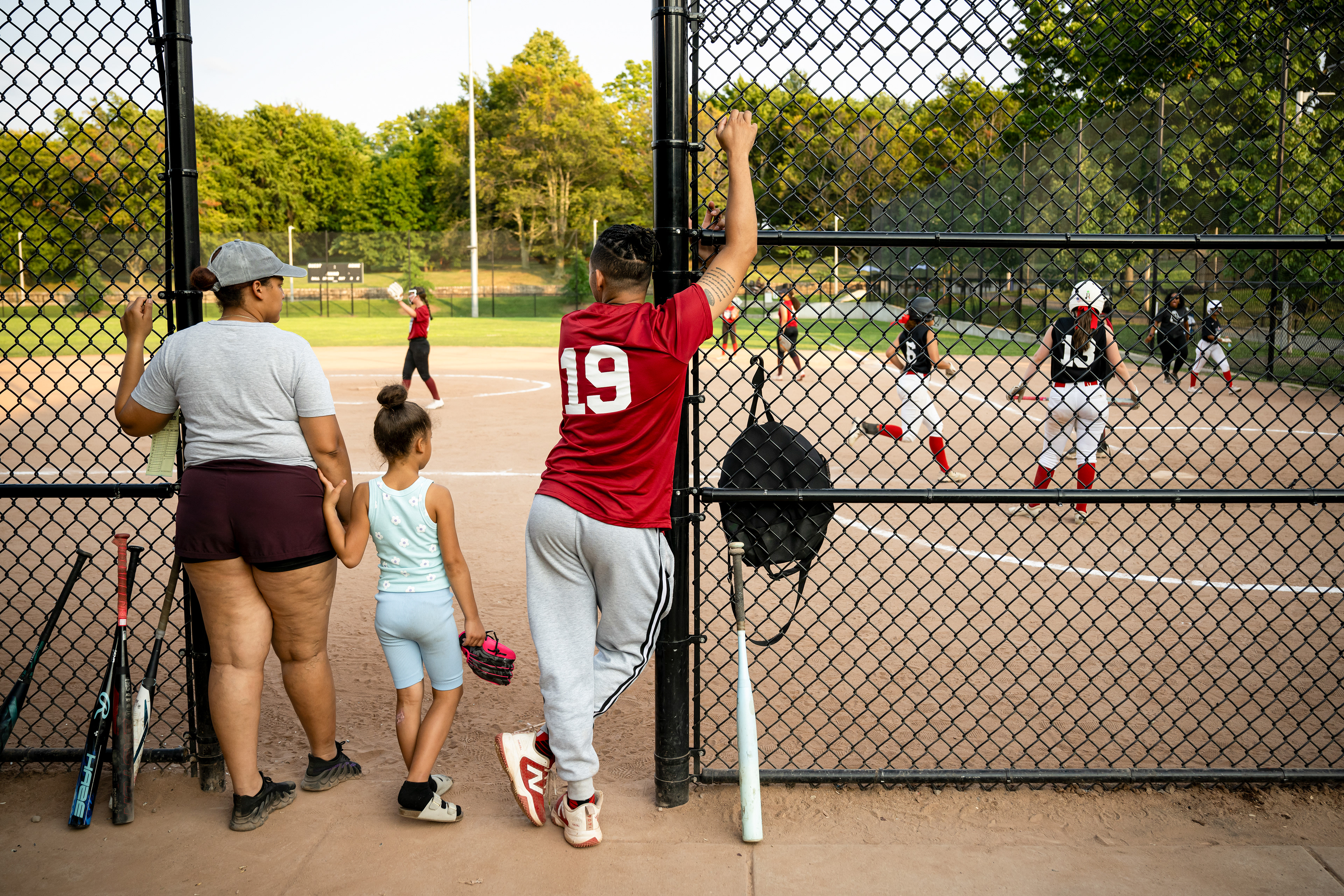 August 12, 2026, Boston, MA: Coaches of the Fenway Phillies look on during the Red Sox Foundation RBI Softball Championship agains the Roxbury Astros at Malcolm X Park in Boston, Massachusetts Wednesday, August 12, 2026. (Photo by Aiden Shertzer/Boston Red Sox)