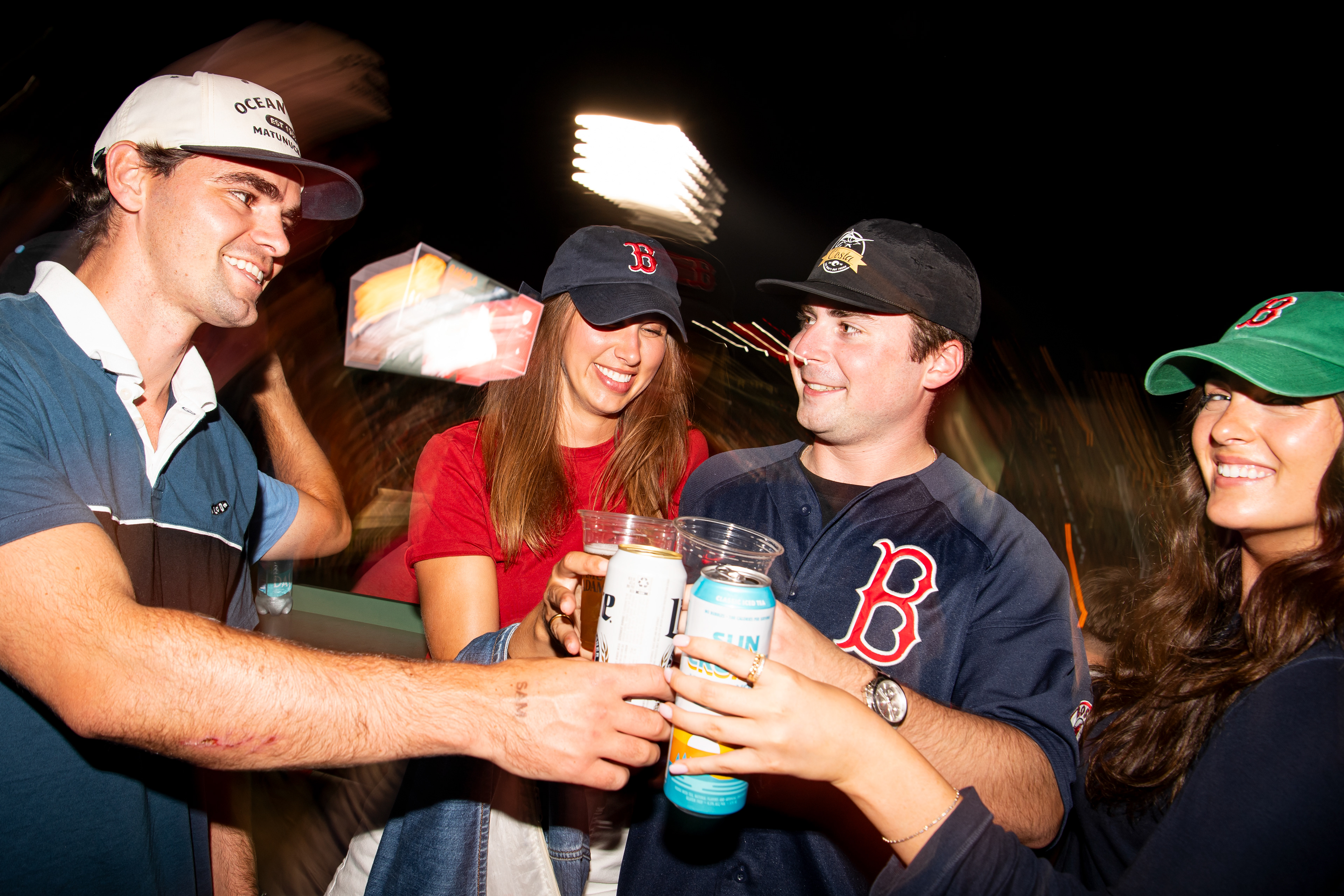August 5, 2026, Boston, MA: Fans pose for a photo on the Sam Deck during a game between the Chicago White Sox and the Boston Red Sox at Fenway Park in Boston, Massachusetts Wednesday, August 5, 2026. (Photo by Aiden Shertzer/Boston Red Sox)