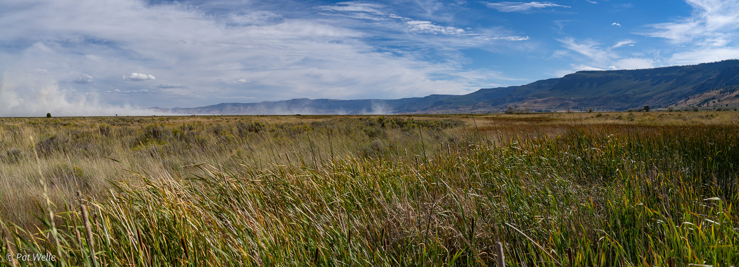 Dust blowing over Summer Lake