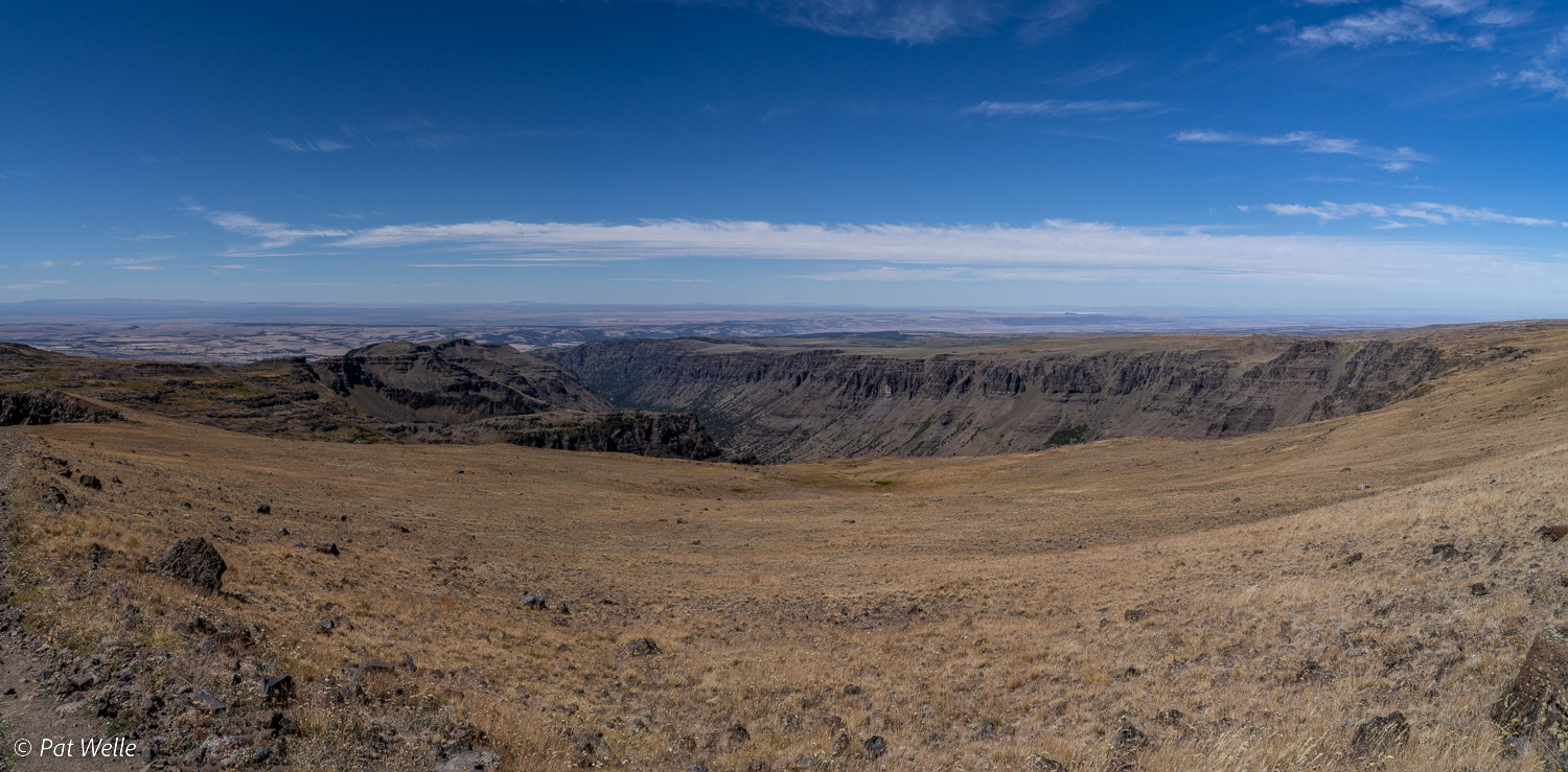 Looking west from Steens Mountain into Big Indian Gorge