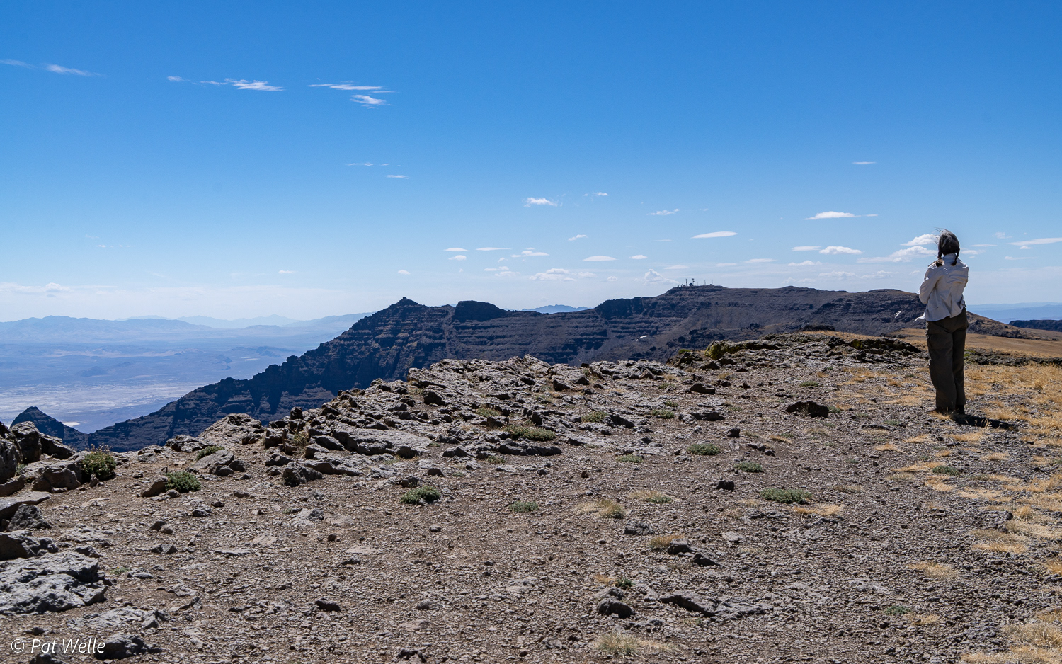 Mickie at top of Steens Mountain