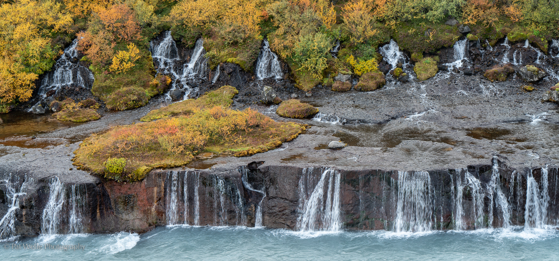 Waterfall in Western Iceland