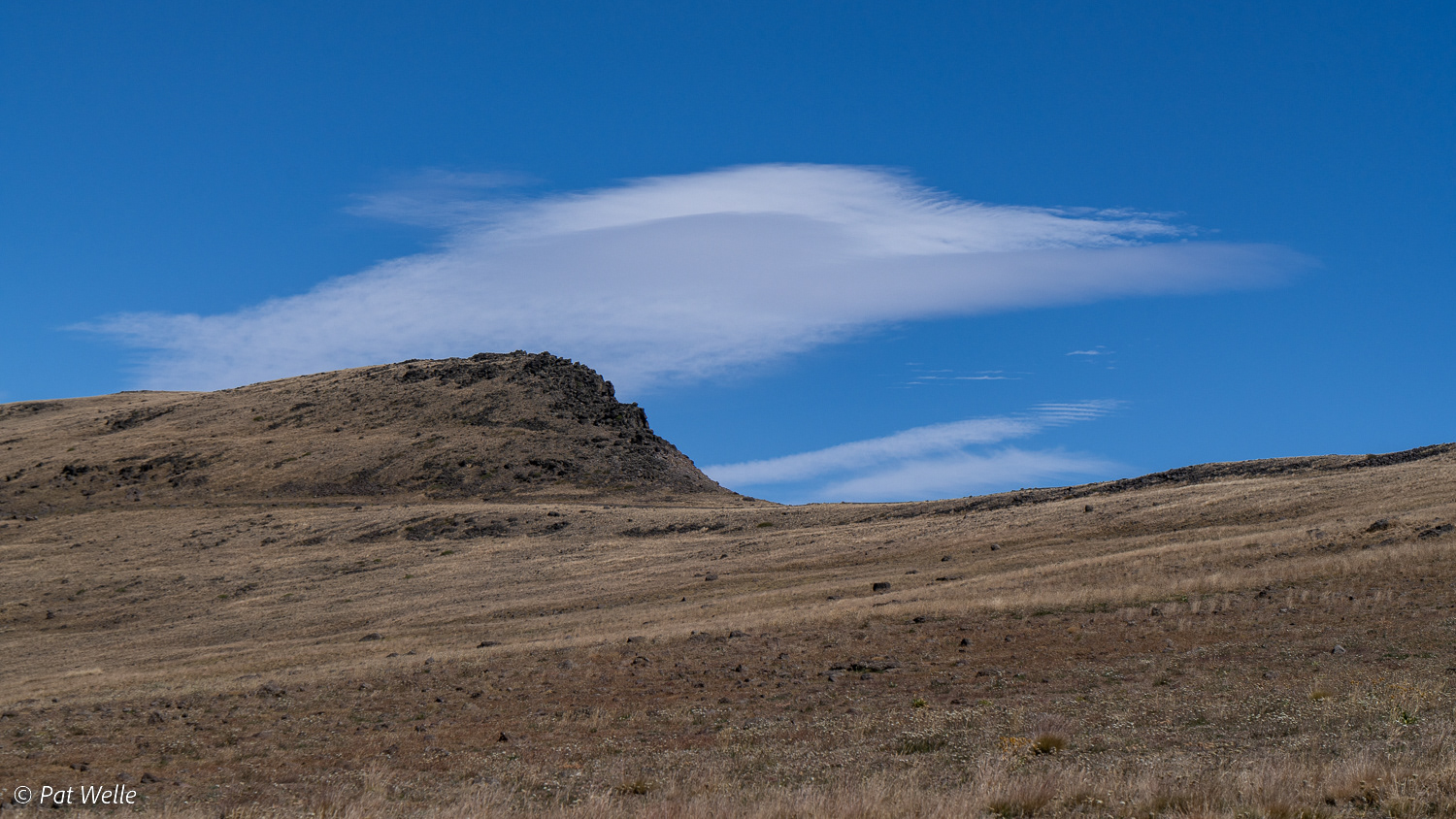 Ridge and clouds, top of Steens Mountain