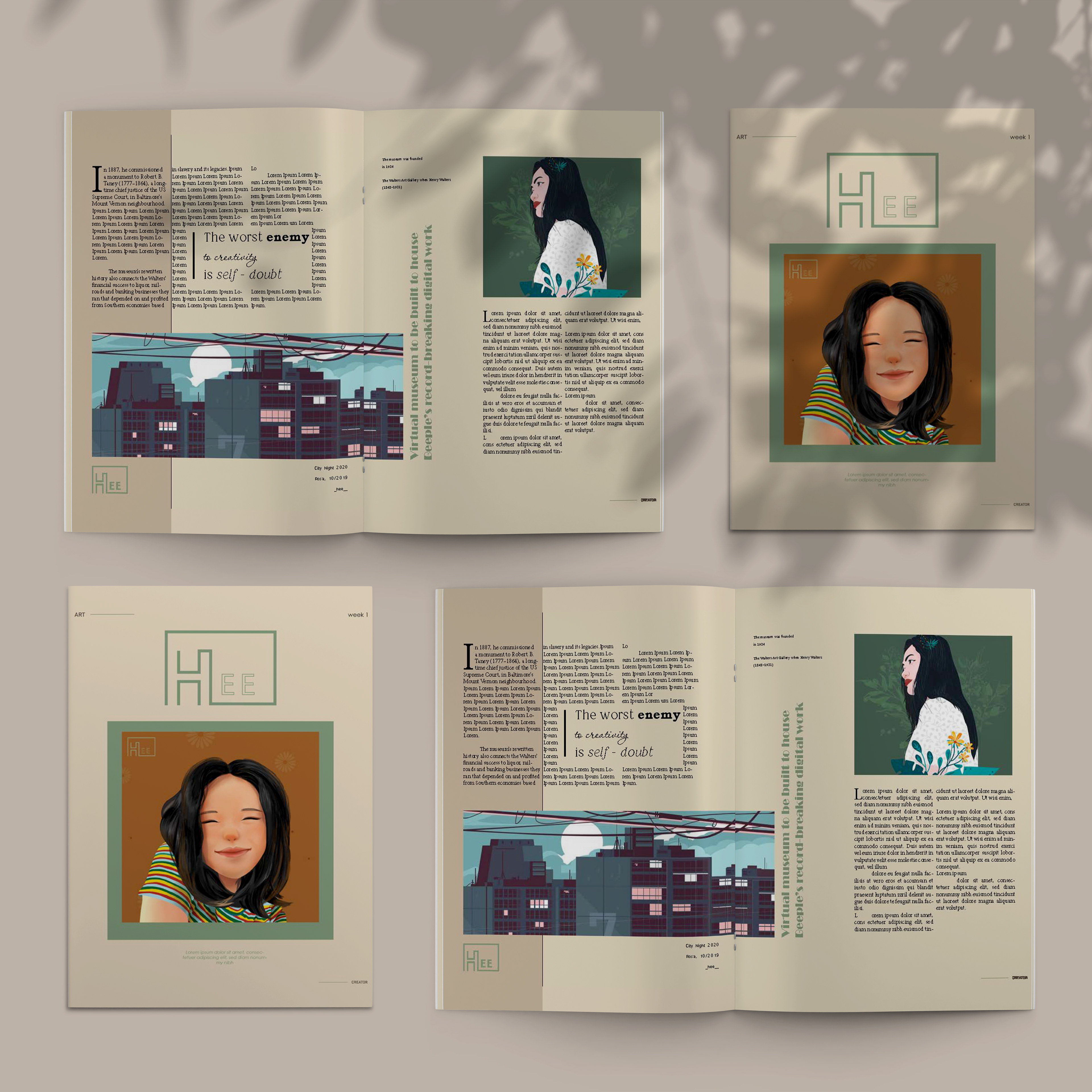 Magazine layout