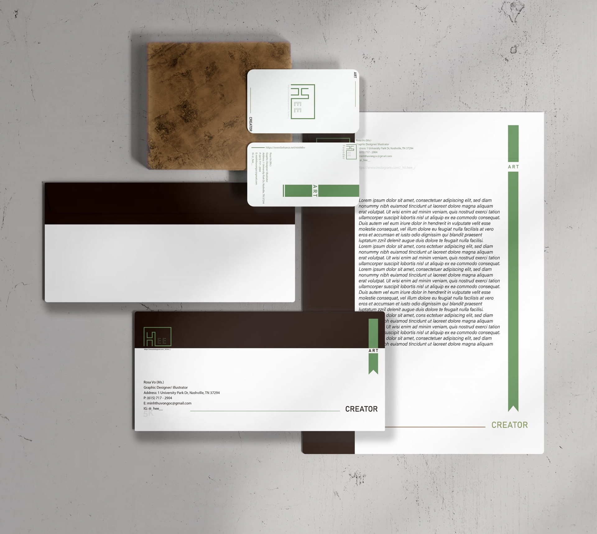 Minimalist Key Visual Mockup