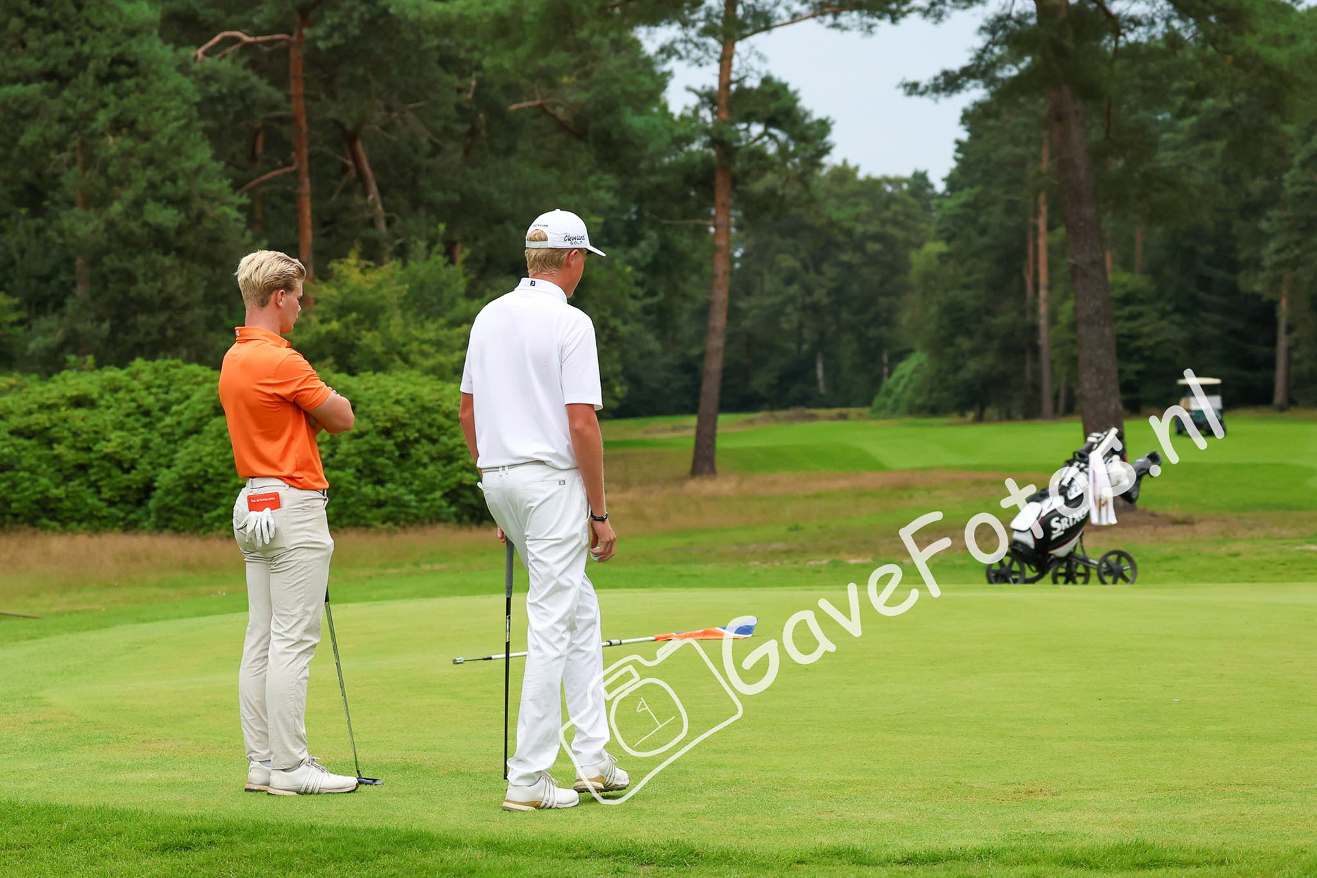 WOLTERING, Scott (Hilversumsche Golf Club), LAFEBER, Guus (Hilversumsche Golf Club) 03/08/2025 NK Strokeplay 2025, Hooge Graven Golfclub, Ommen, Nederland. 1-3 of August 2025. On the course  during the final day of the NK Strokeplay 2025.