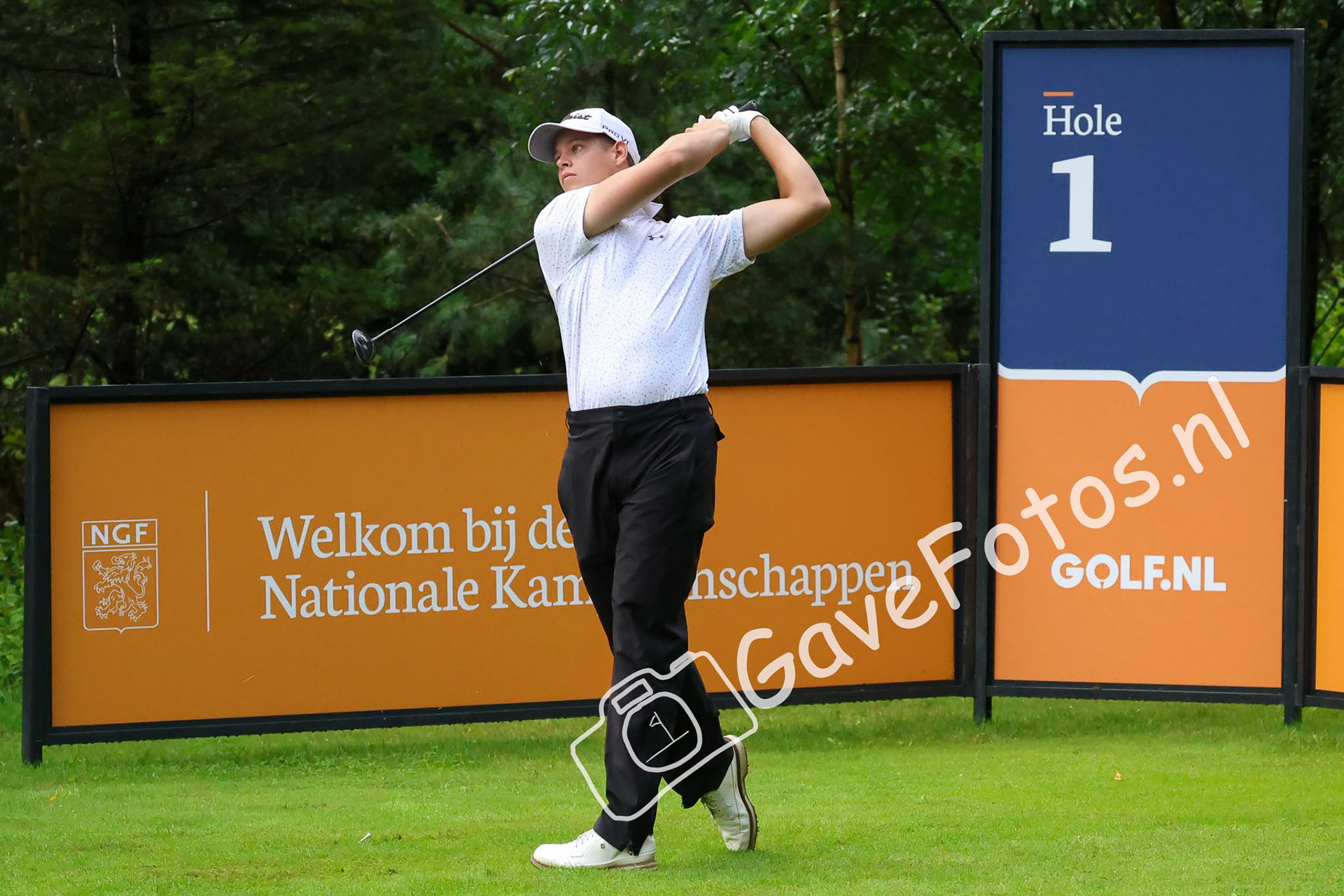 VAN DER VEEKE, Gianni (Golfclub Brunssummerheide) 01/08/2025 NK Strokeplay 2025, Hooge Graven Golfclub, Ommen, Nederland. 1-3 of August 2025. On the course  during the 1st round of the NK Strokeplay 2025.