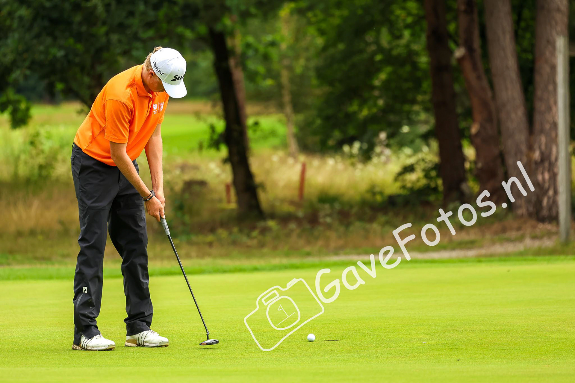LAFEBER, Guus (Hilversumsche Golf Club) 01/08/2025 NK Strokeplay 2025, Hooge Graven Golfclub, Ommen, Nederland. 1-3 of August 2025. On the course  during the 1st round of the NK Strokeplay 2025.