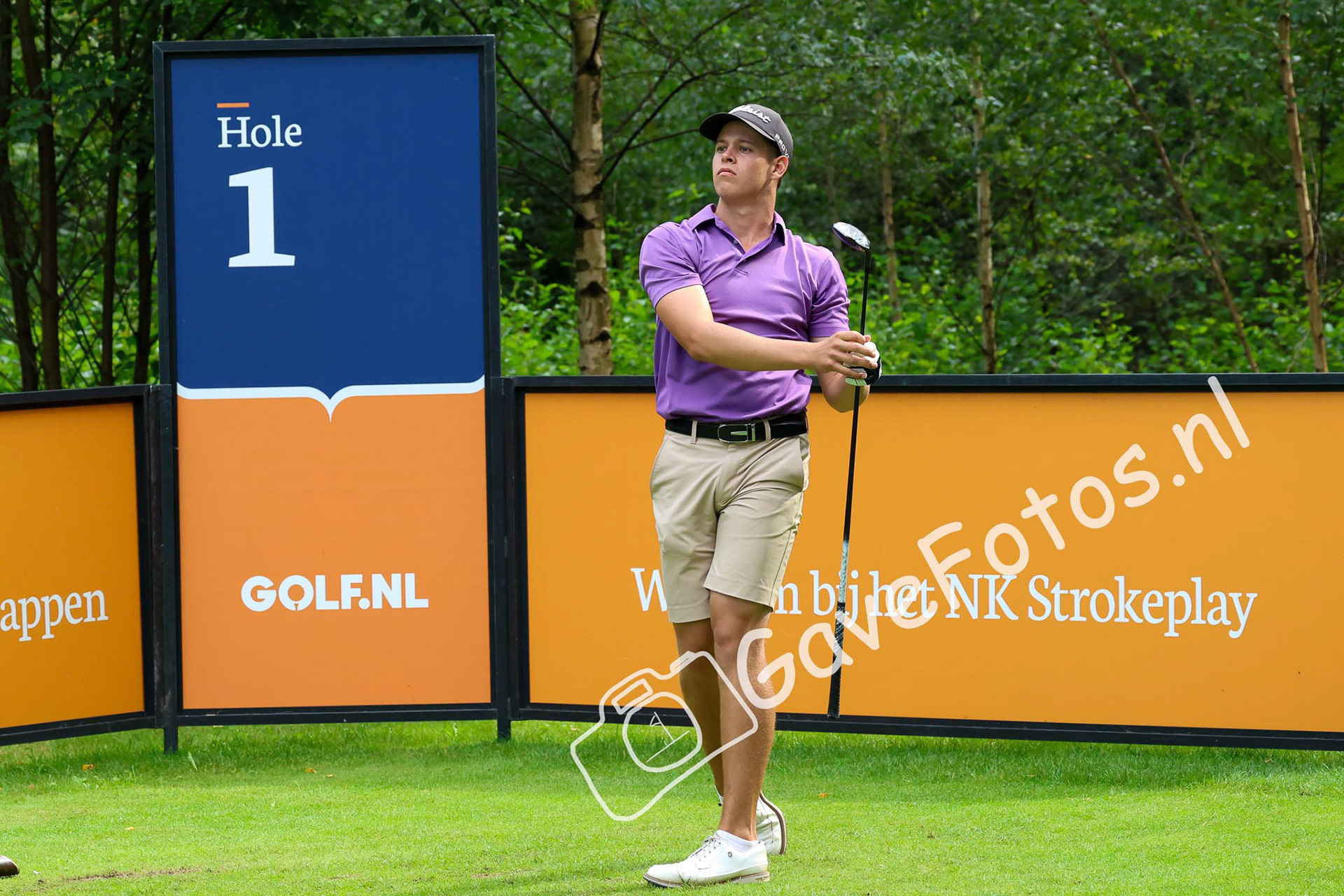 VAN DER VEEKE, Gianni (Golfclub Brunssummerheide) 03/08/2025 NK Strokeplay 2025, Hooge Graven Golfclub, Ommen, Nederland. 1-3 of August 2025. On the course  during the final day of the NK Strokeplay 2025.