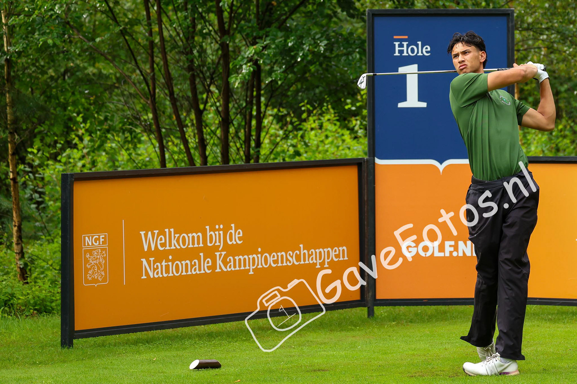 MEIJER, Emilio (Golfclub Broekpolder) 01/08/2025 NK Strokeplay 2025, Hooge Graven Golfclub, Ommen, Nederland. 1-3 of August 2025. On the course  during the 1st round of the NK Strokeplay 2025.