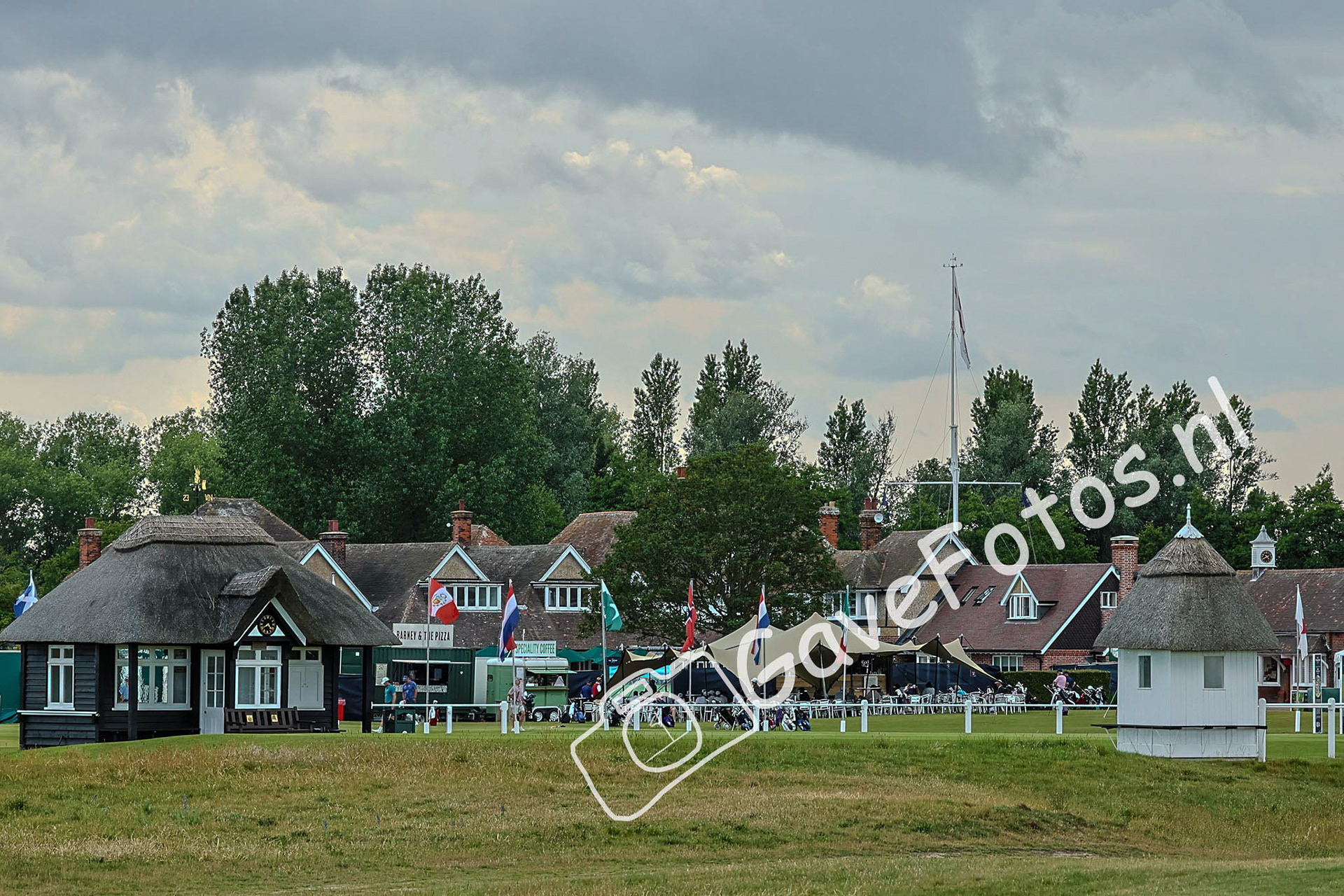 Het clubhuis van Royal St George