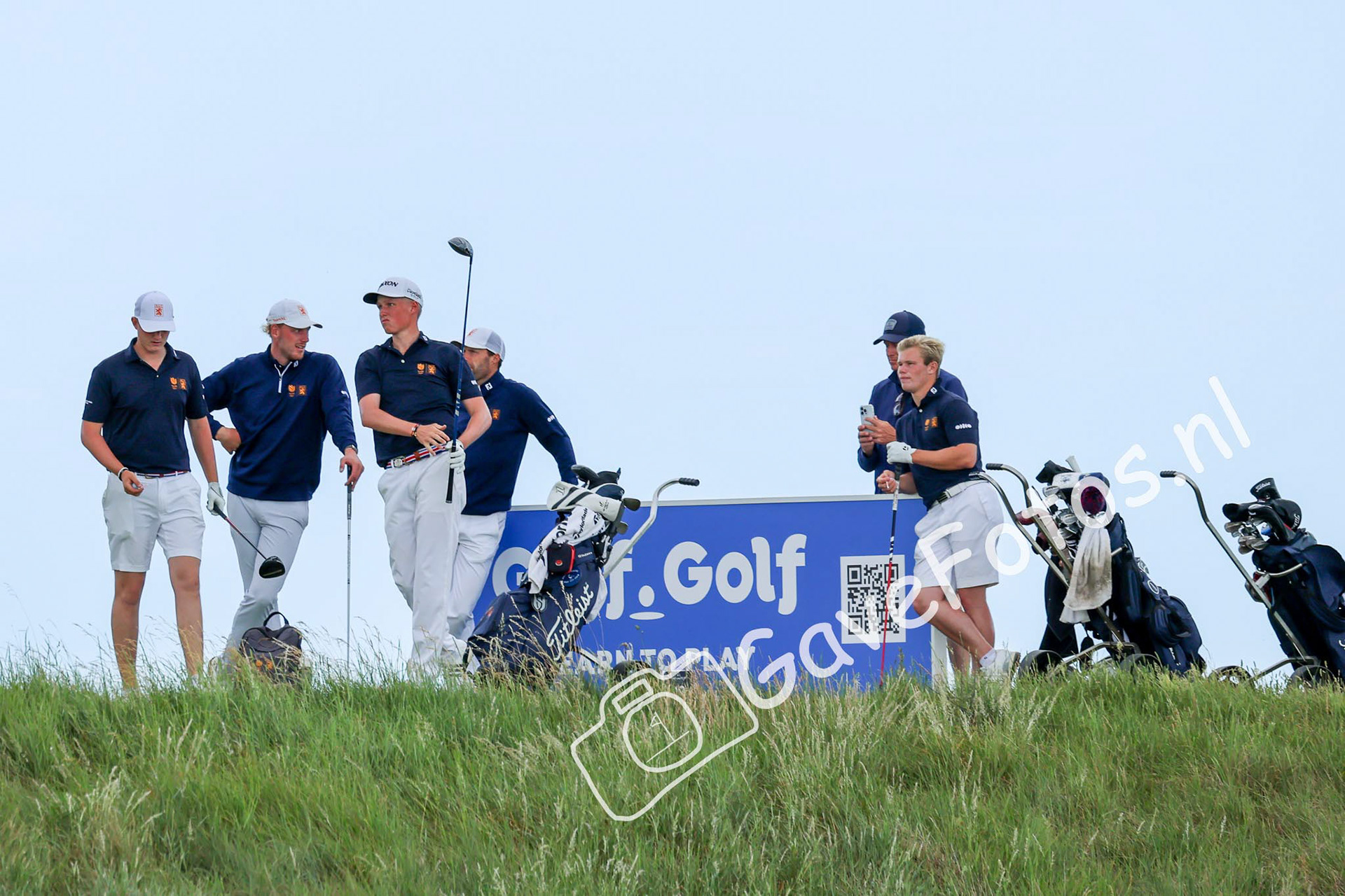 De oefenronde op Royal St George van (Jonge) Oranje Spelers