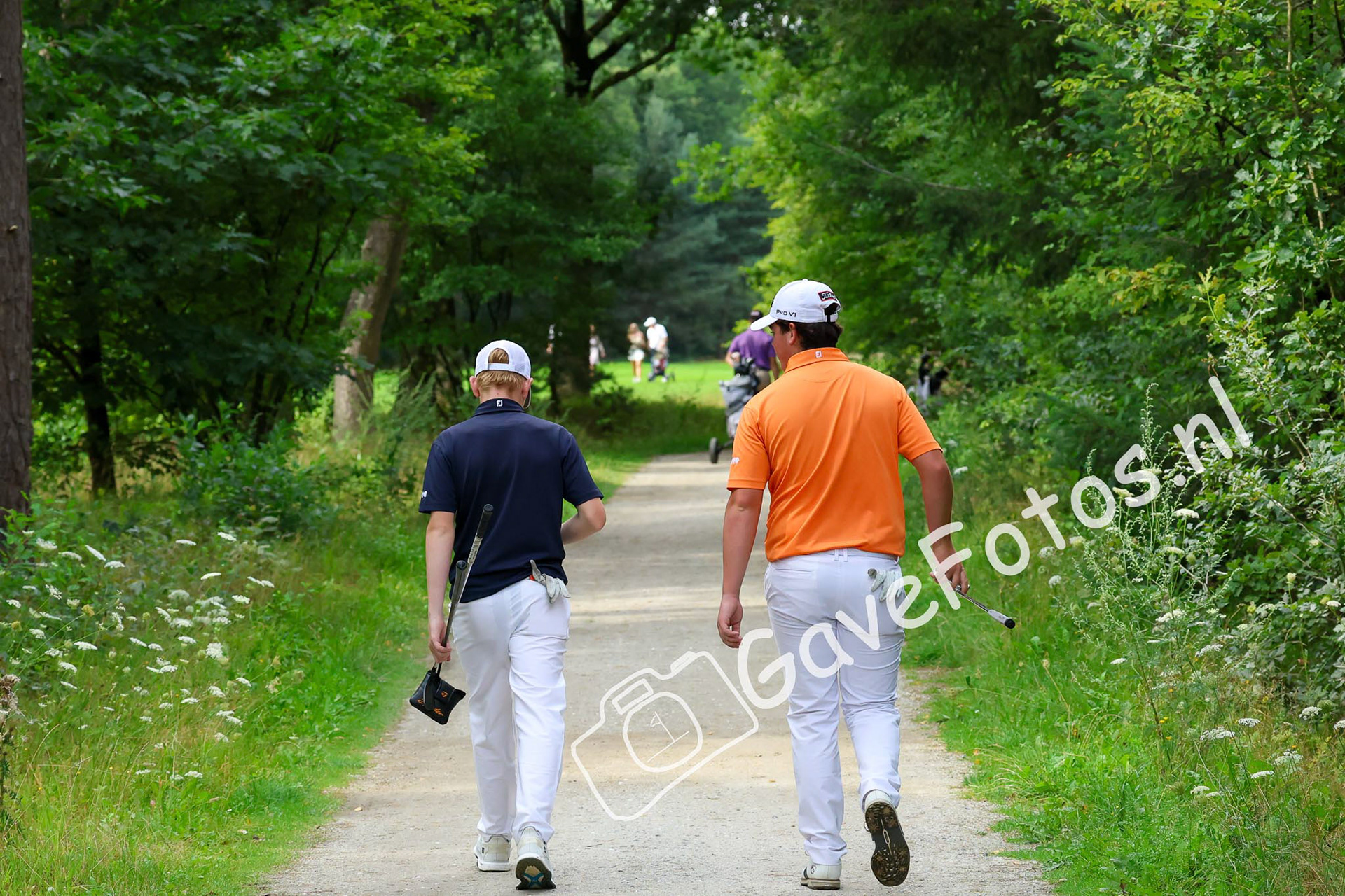 EGGING, Stijn (Eindhovensche Golf), JANSSENS, Dean (Golfclub Zwolle) 03/08/2025 NK Strokeplay 2025, Hooge Graven Golfclub, Ommen, Nederland. 1-3 of August 2025. On the course  during the final day of the NK Strokeplay 2025.