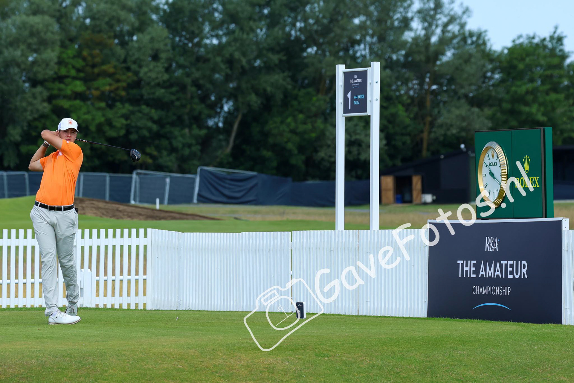 Loran Appel slaat af voor zijn 1e ronde van The Amateur op Royal St George