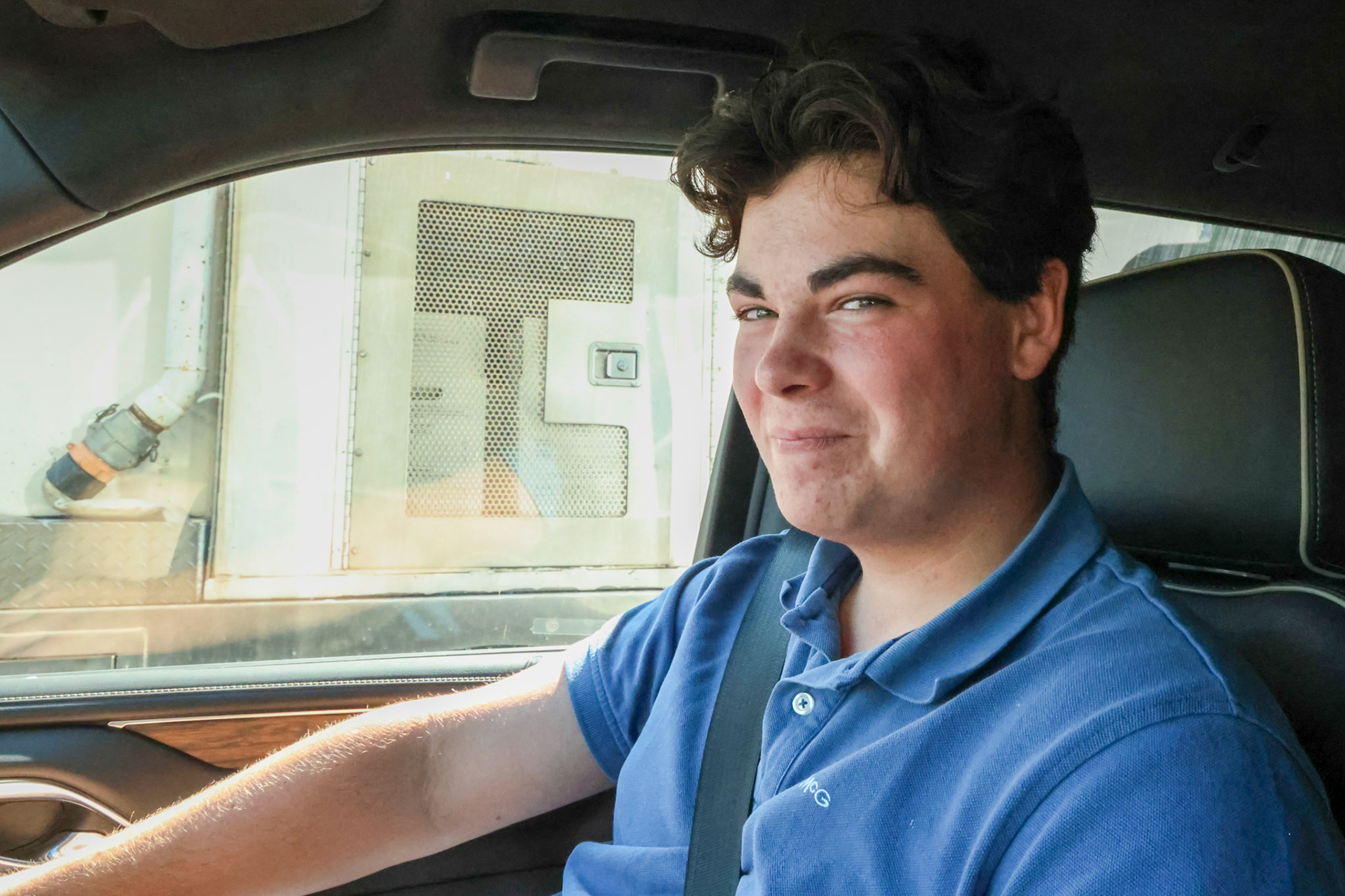 Onky in onze vrachtwagen